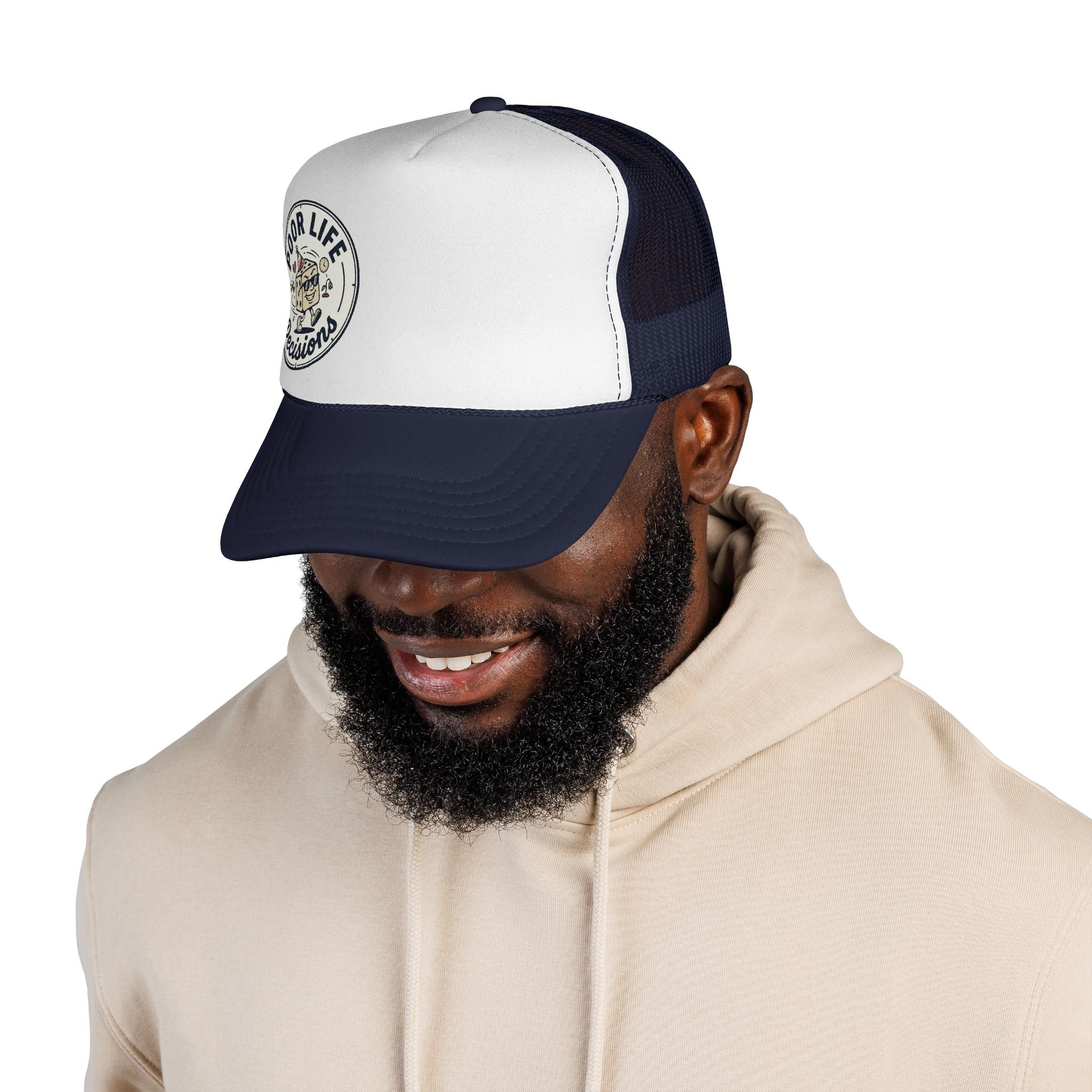 Trucker Cap — "Poor Life Decisions" Retro Patch Hat