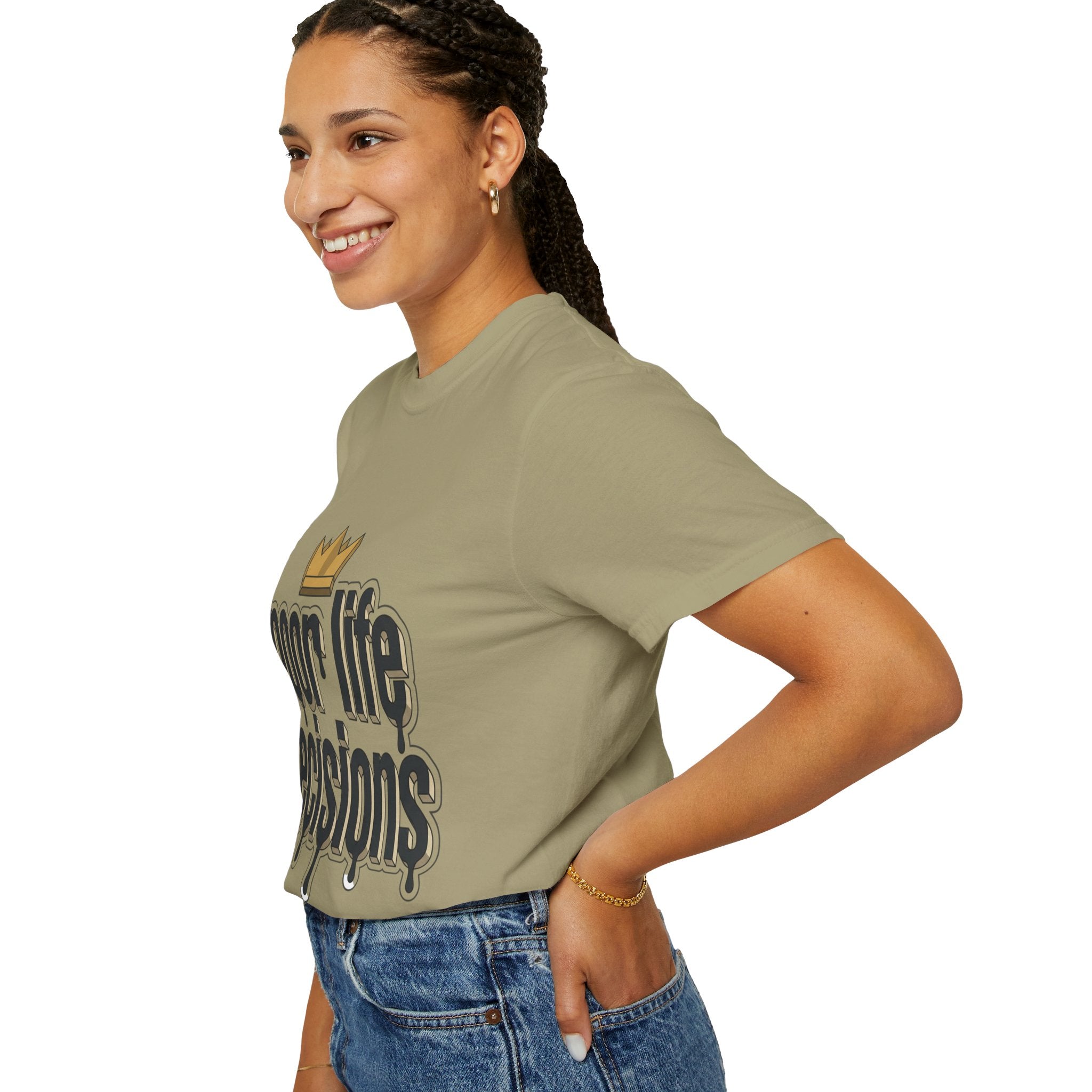 Poor Life Decisions Graphic T-Shirt — Drip Crown Streetwear Tee