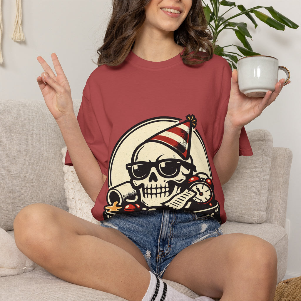Poor Life Decisions Skull T-Shirt — Funny Party Skull Graphic Tee