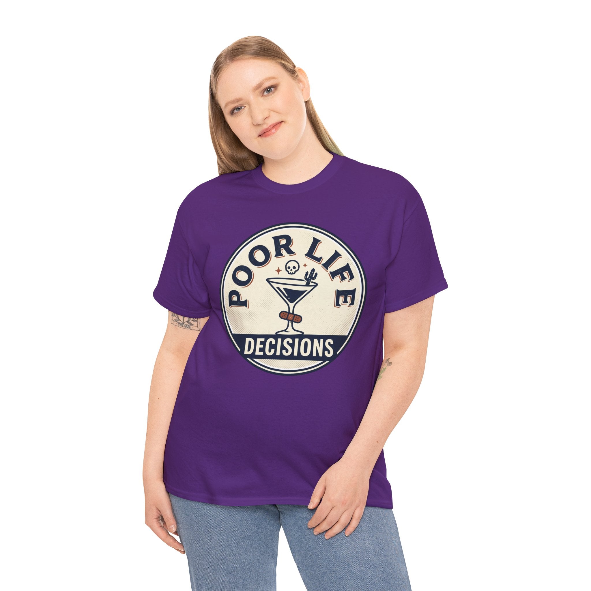 Poor Life Decisions T-Shirt — Funny Cocktail Graphic Tee for Party Lovers