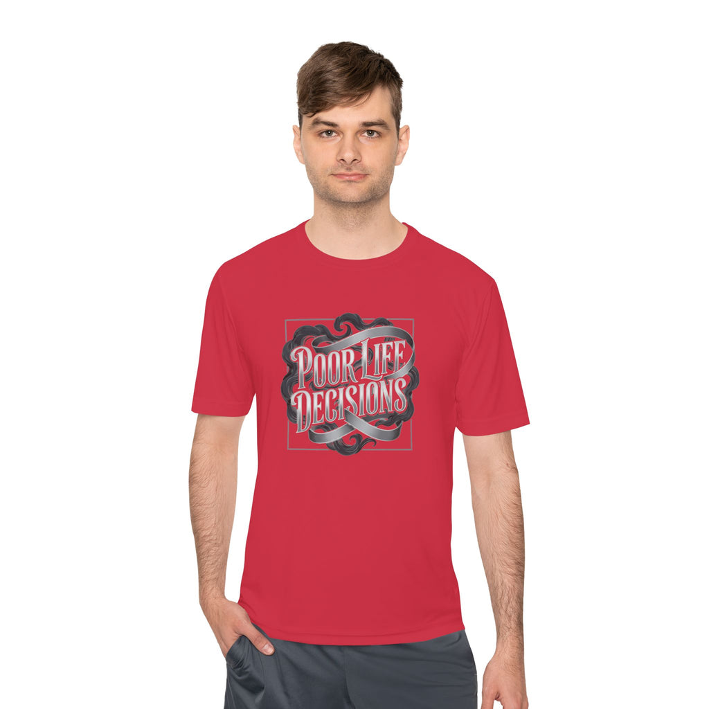 Pouring Decisions Graphic Tee — Retro Script Smoke Design