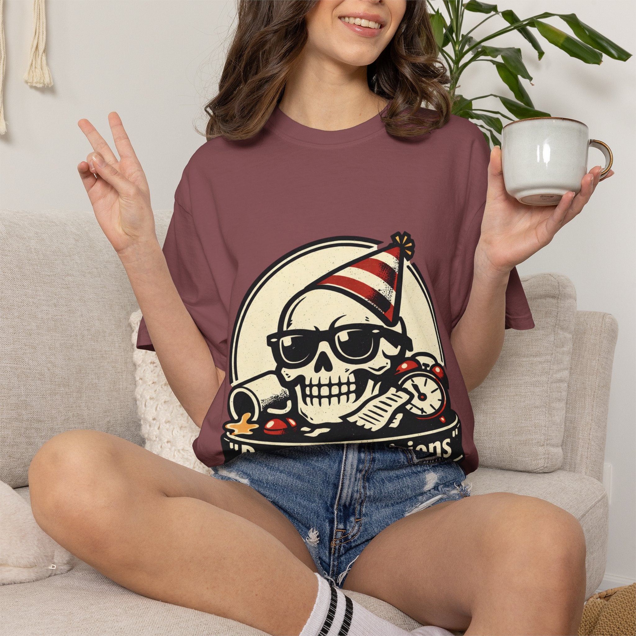 Poor Life Decisions Skull T-Shirt