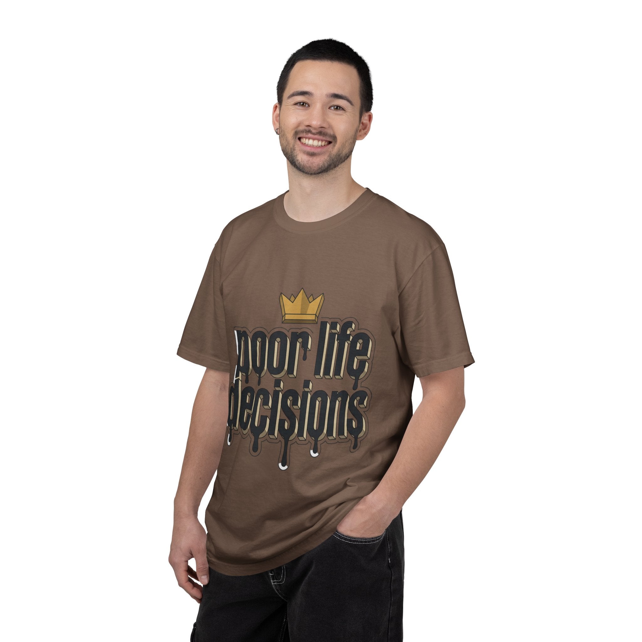 Poor Life Decisions Graphic T-Shirt — Drip Crown Streetwear Tee