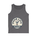 Tank Top — "Poor Life Decisions" Vintage Cocktail Graphic