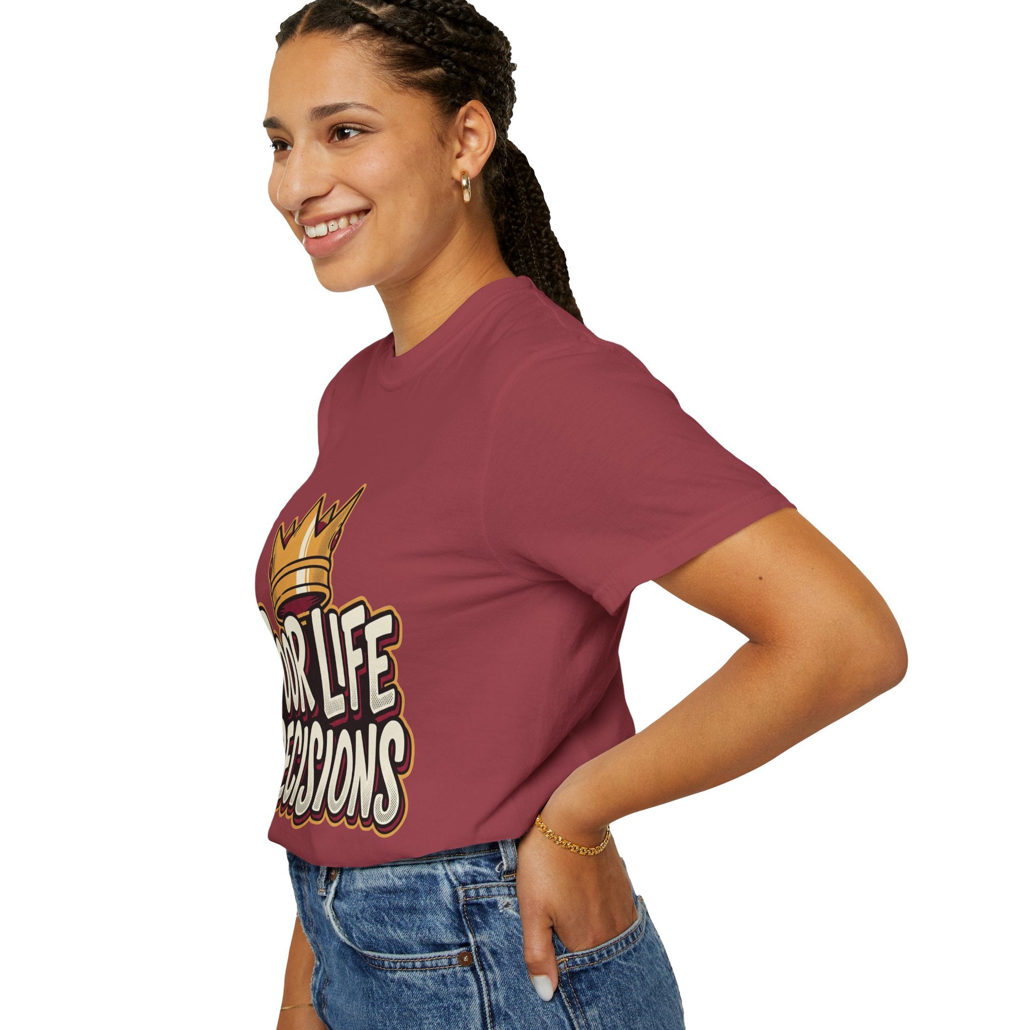 Poor Life Decisions T-Shirt — Funny Crown Graphic Tee