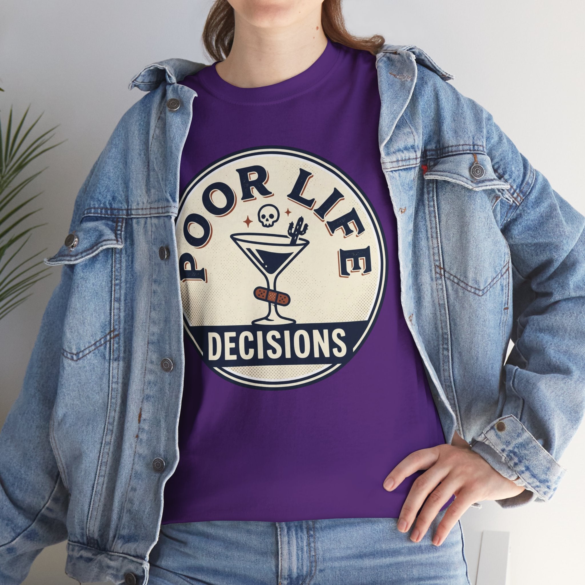 Poor Life Decisions T-Shirt — Funny Cocktail Graphic Tee for Party Lovers
