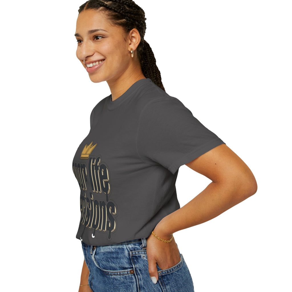 Poor Life Decisions Graphic T-Shirt — Drip Crown Streetwear Tee
