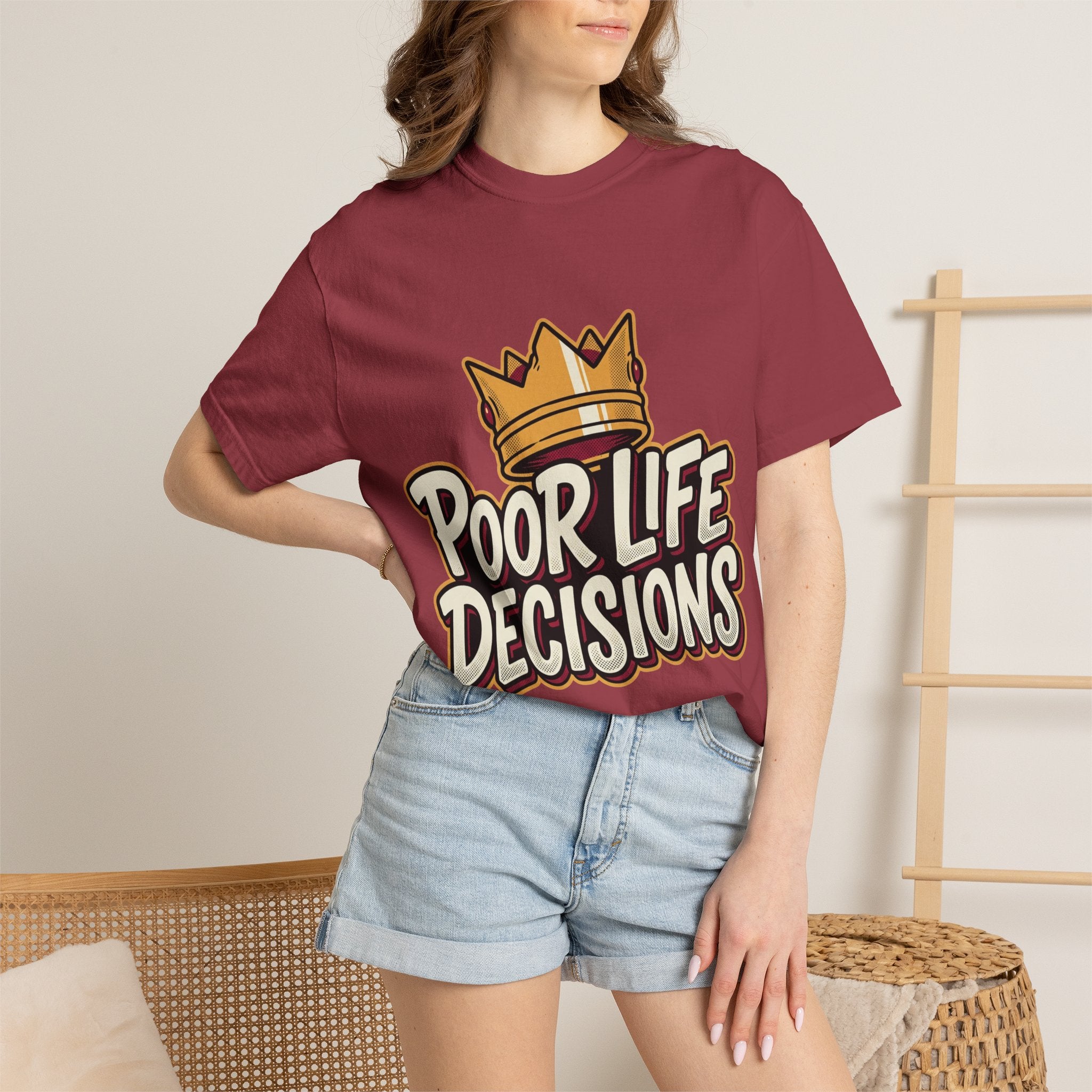 Poor Life Decisions T-Shirt — Funny Crown Graphic Tee