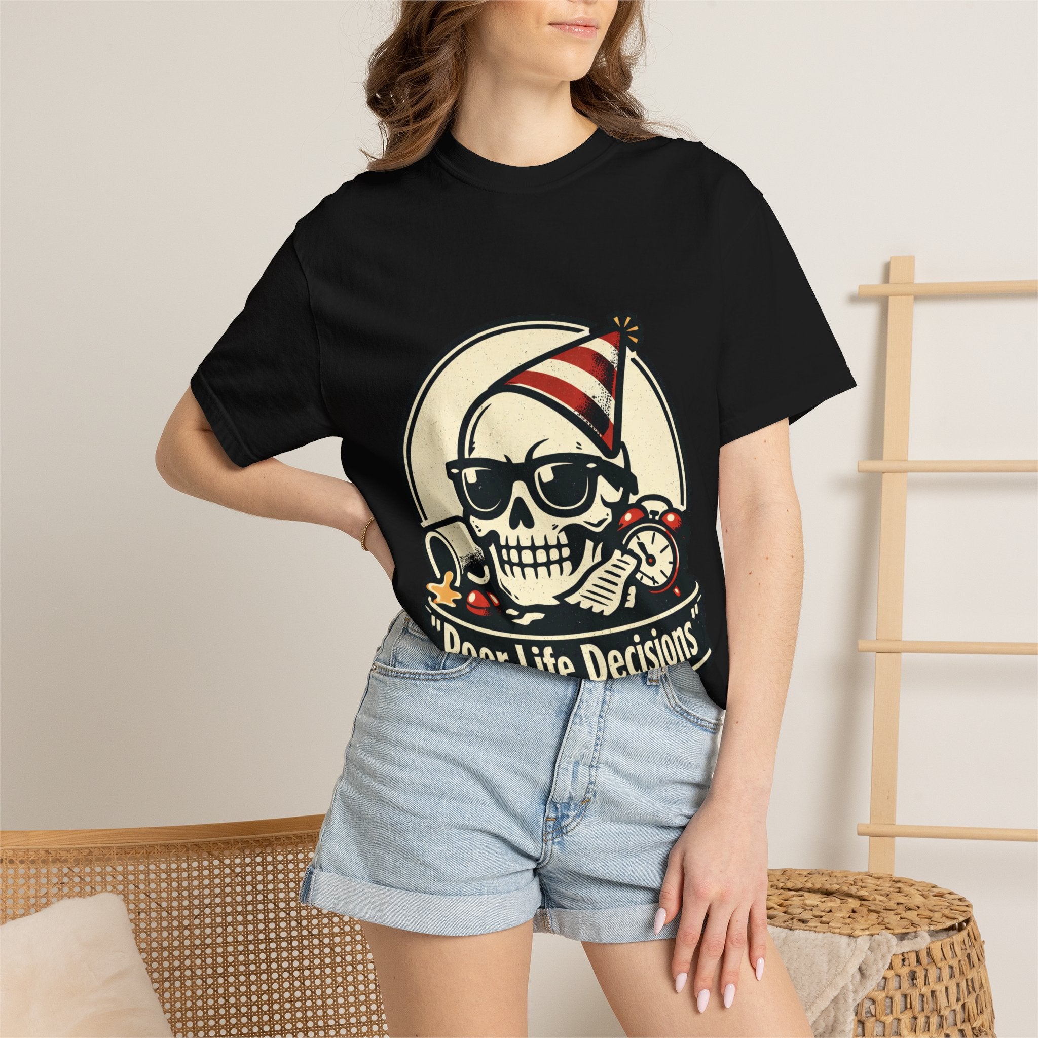 Poor Life Decisions Skull T-Shirt