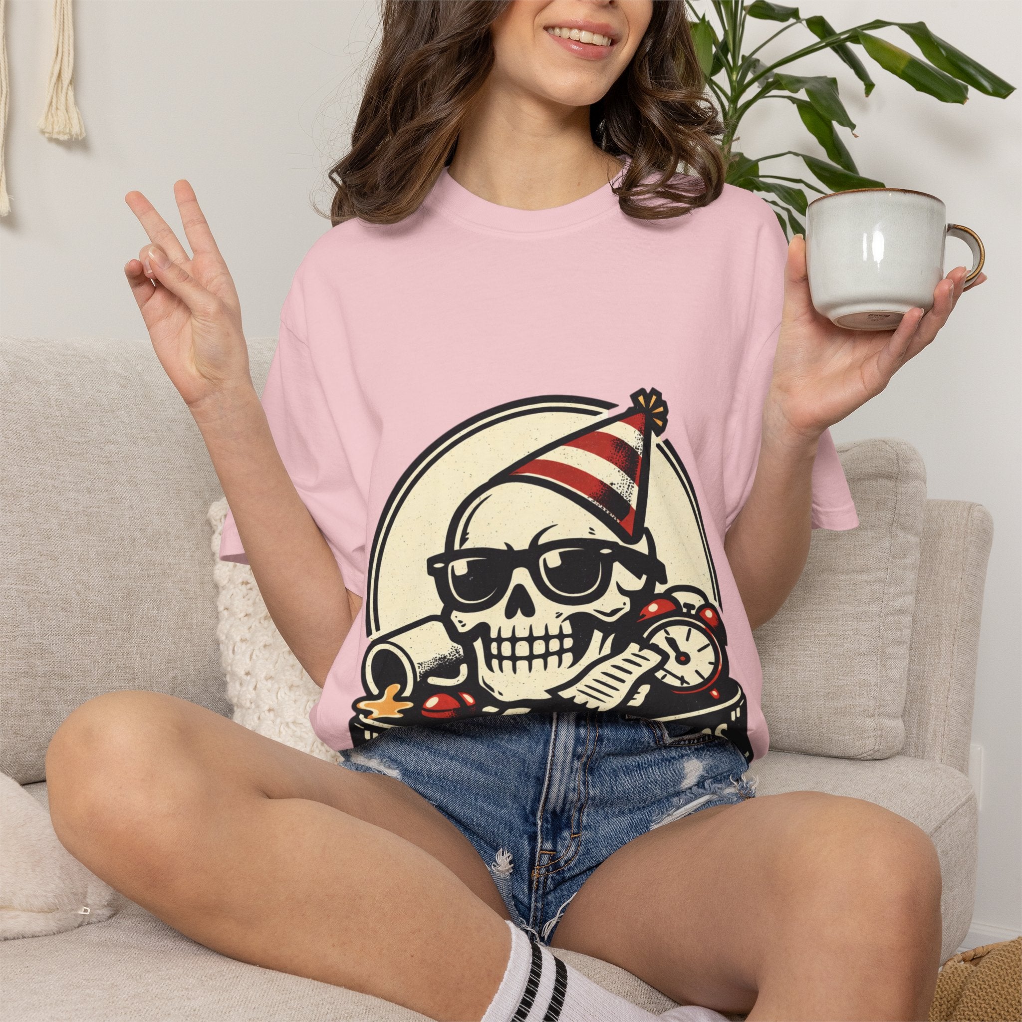Poor Life Decisions Skull T-Shirt — Funny Party Skull Graphic Tee