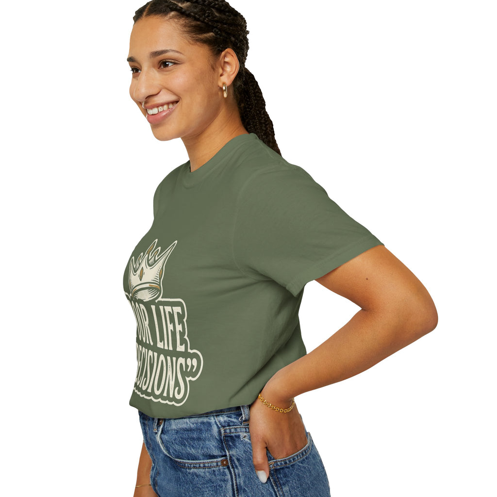 Poor Life Decisions T-Shirt — Funny Vintage Crown Graphic Tee