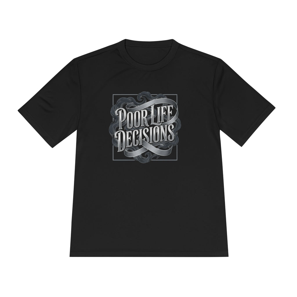 Pouring Decisions Graphic Tee — Retro Script Smoke Design
