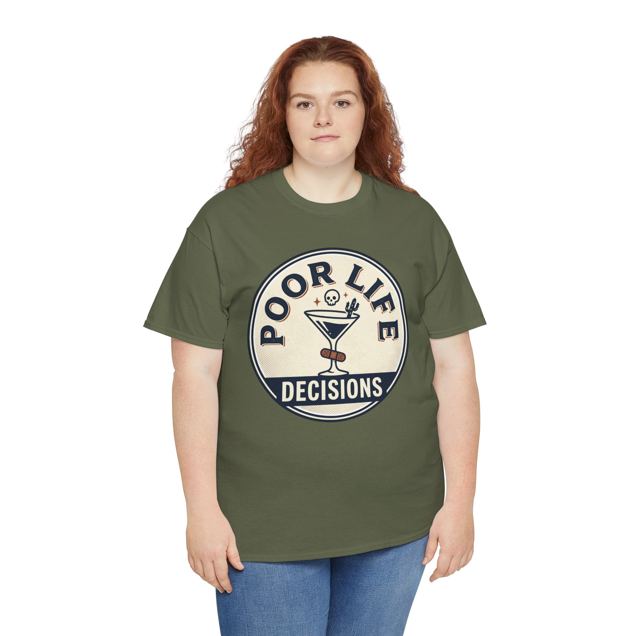 Poor Life Decisions T-Shirt — Funny Cocktail Graphic Tee for Party Lovers