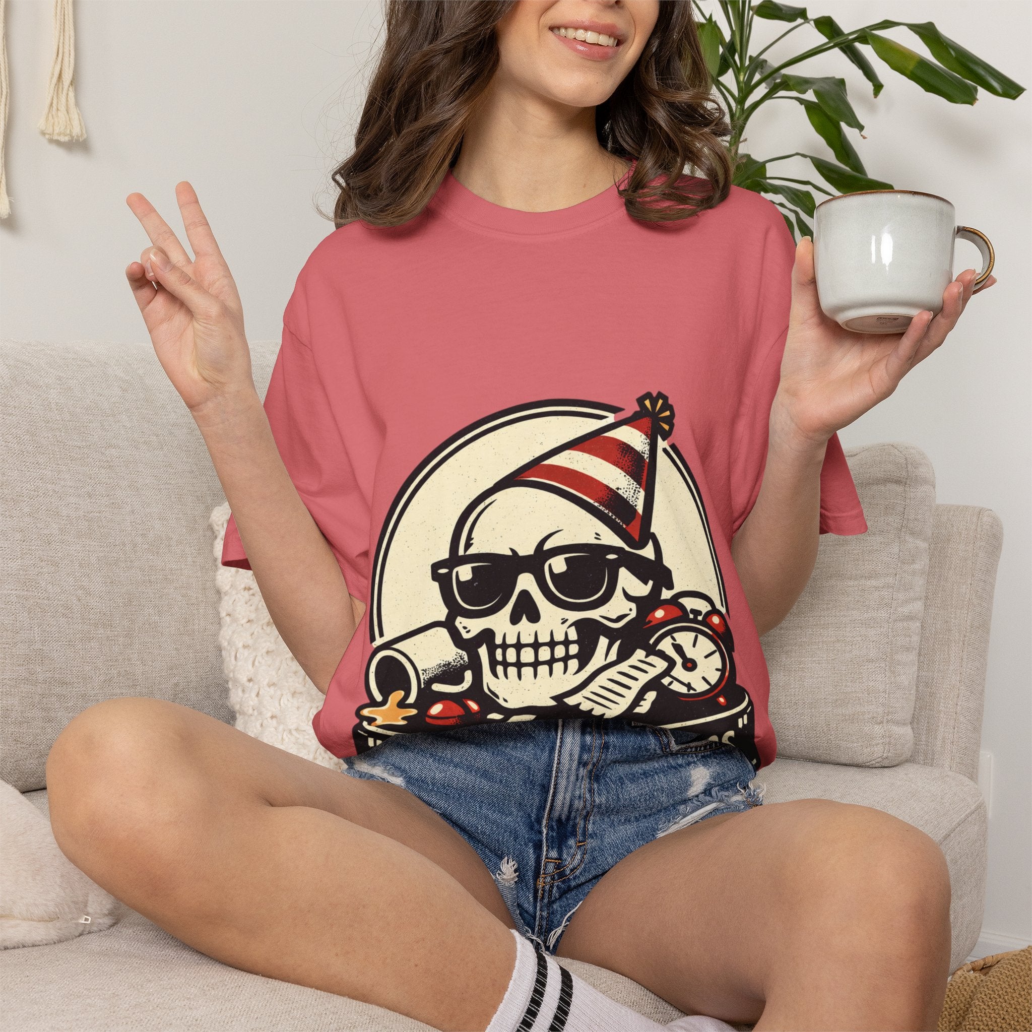 Poor Life Decisions Skull T-Shirt — Funny Party Skull Graphic Tee