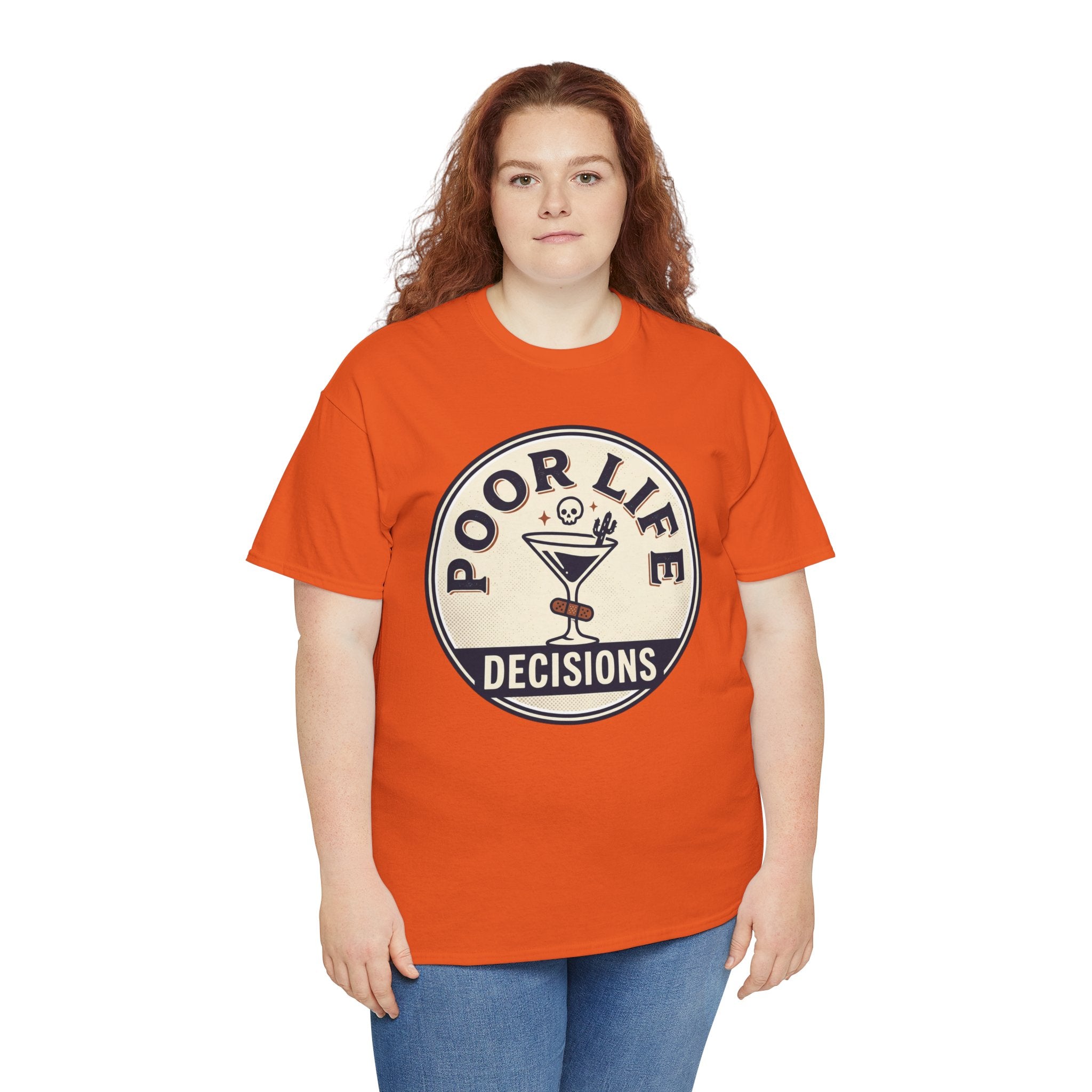 Poor Life Decisions T-Shirt — Funny Cocktail Graphic Tee for Party Lovers