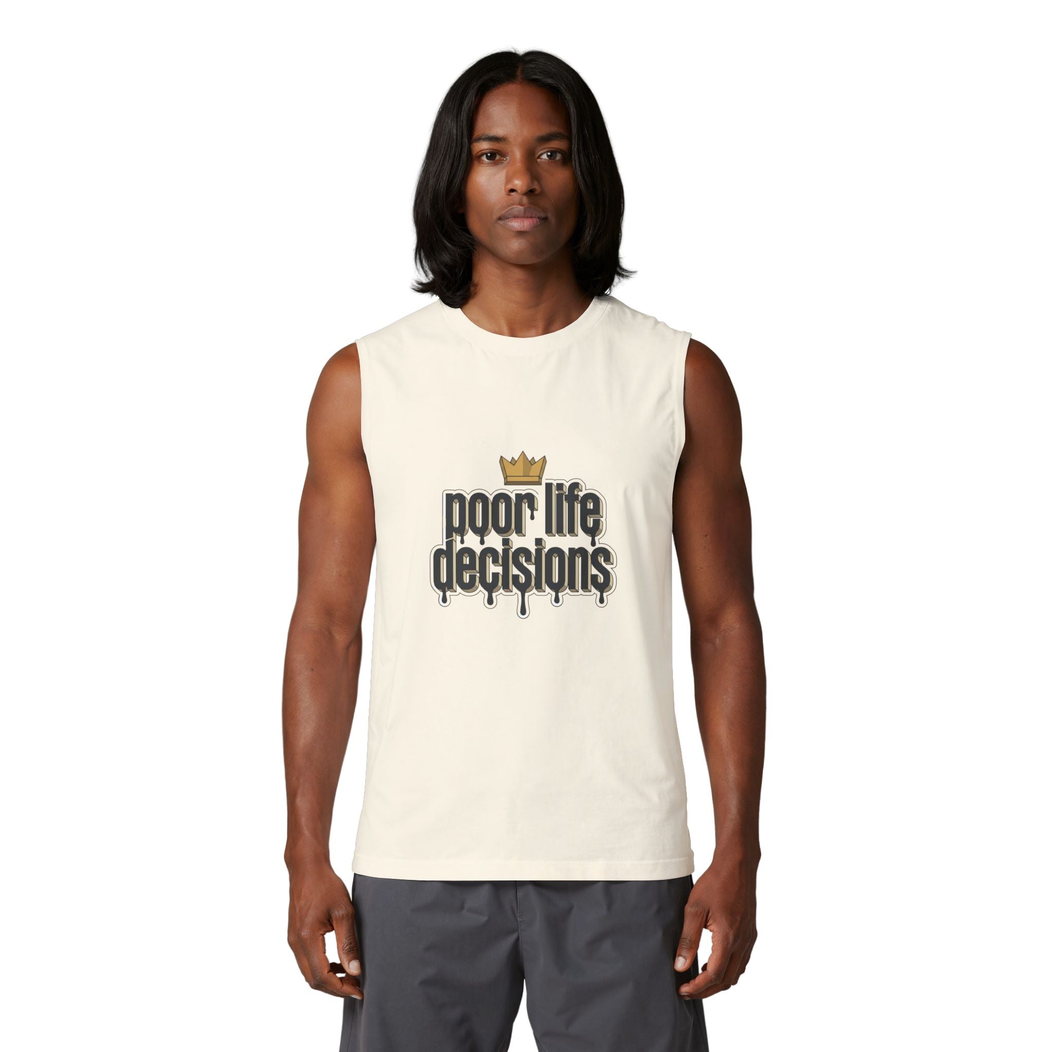 'Poor Life Decisions' Muscle Tank — Funny Streetwear Graphic Tank Top