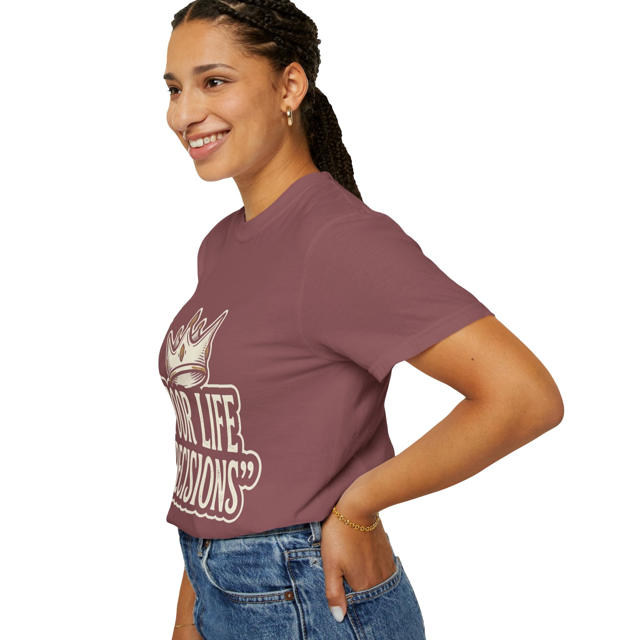 Poor Life Decisions T-Shirt — Funny Vintage Crown Graphic Tee