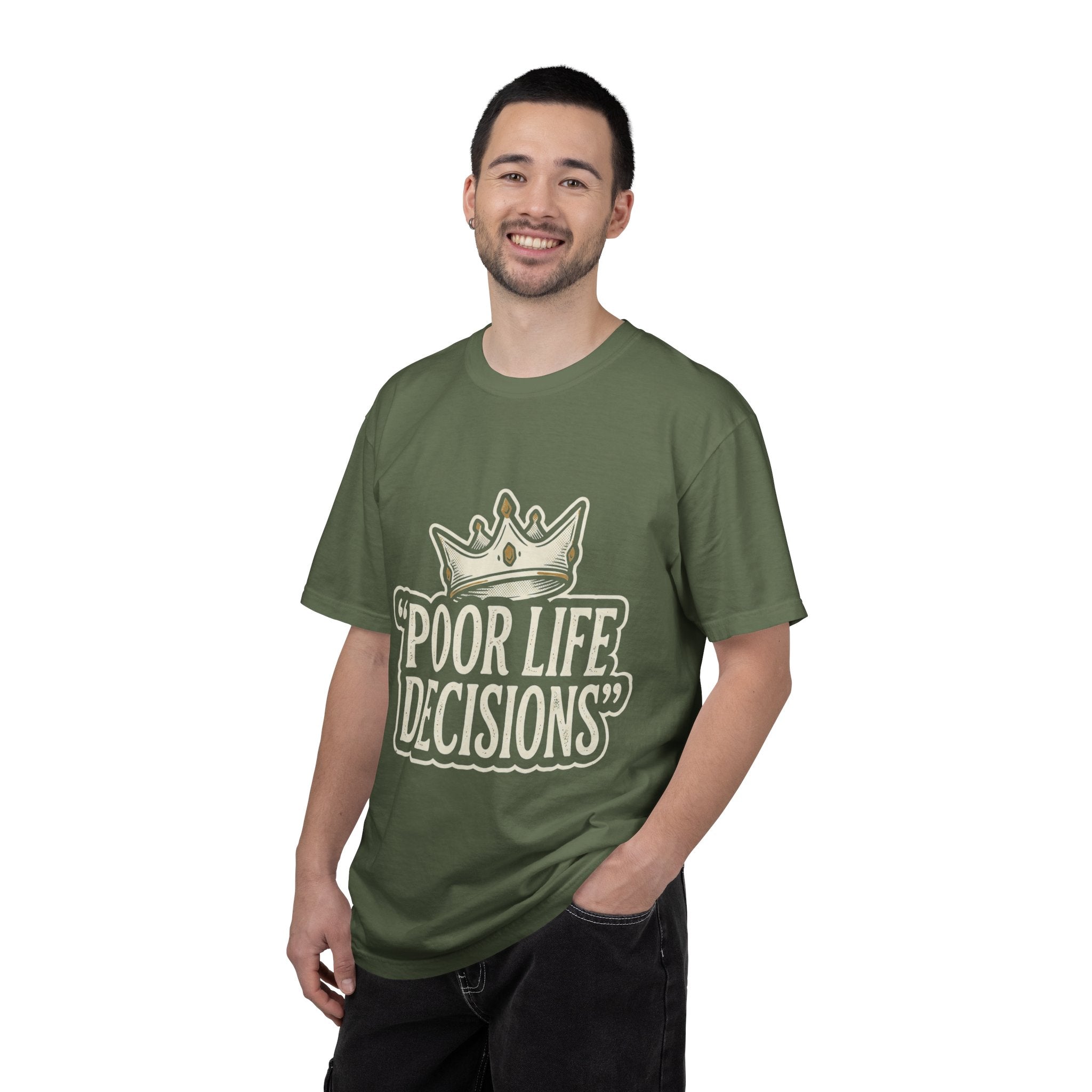 Poor Life Decisions T-Shirt — Funny Vintage Crown Graphic Tee