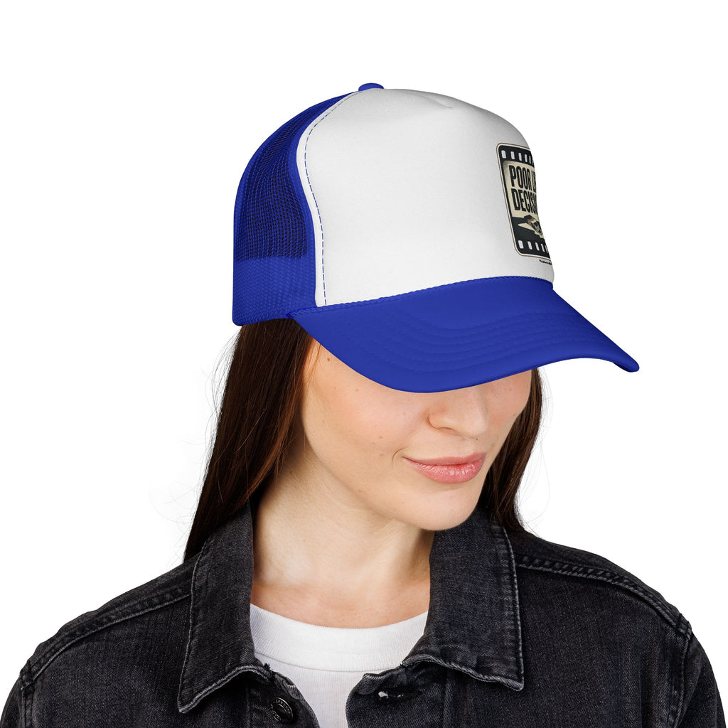Trucker Cap — "Poor Life Decisions" Vintage Patch Hat