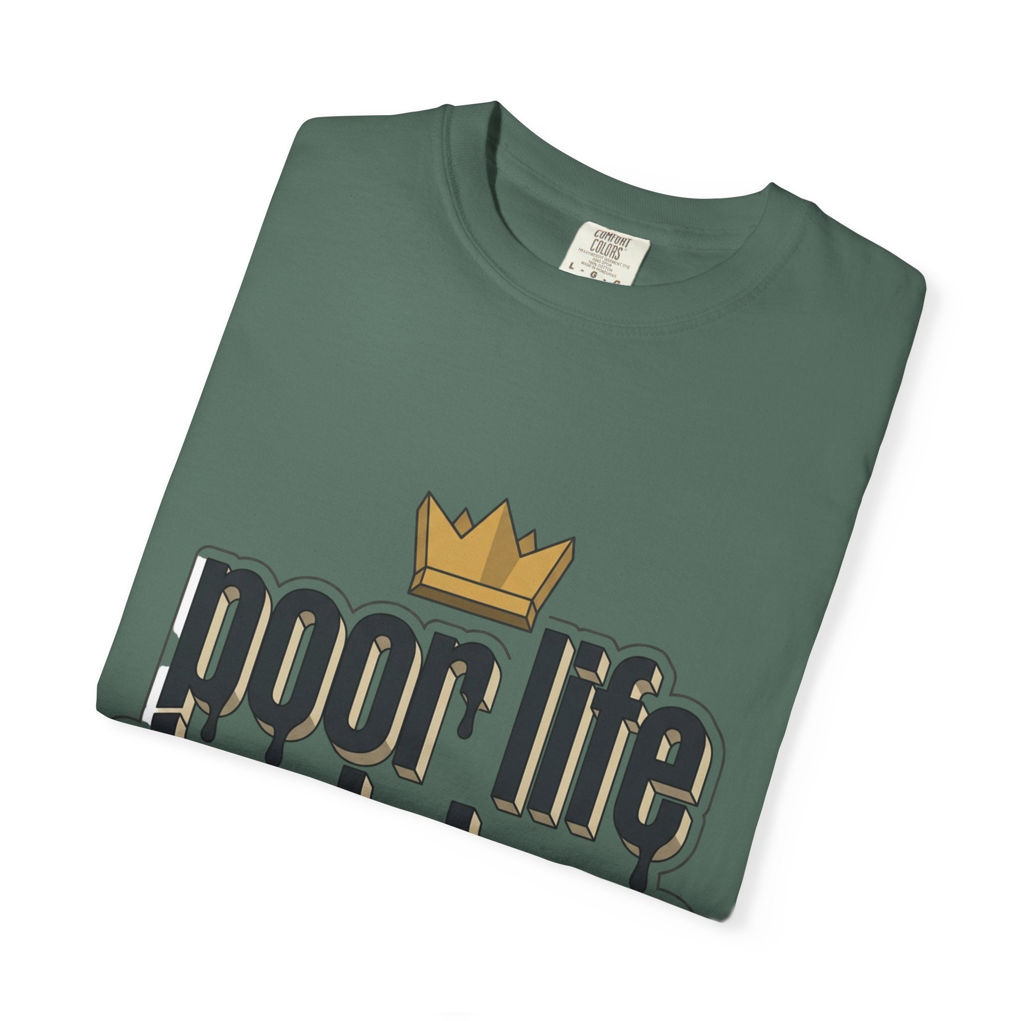 T-Shirt — "Poor Life Decisions" Crown Graphic Tee