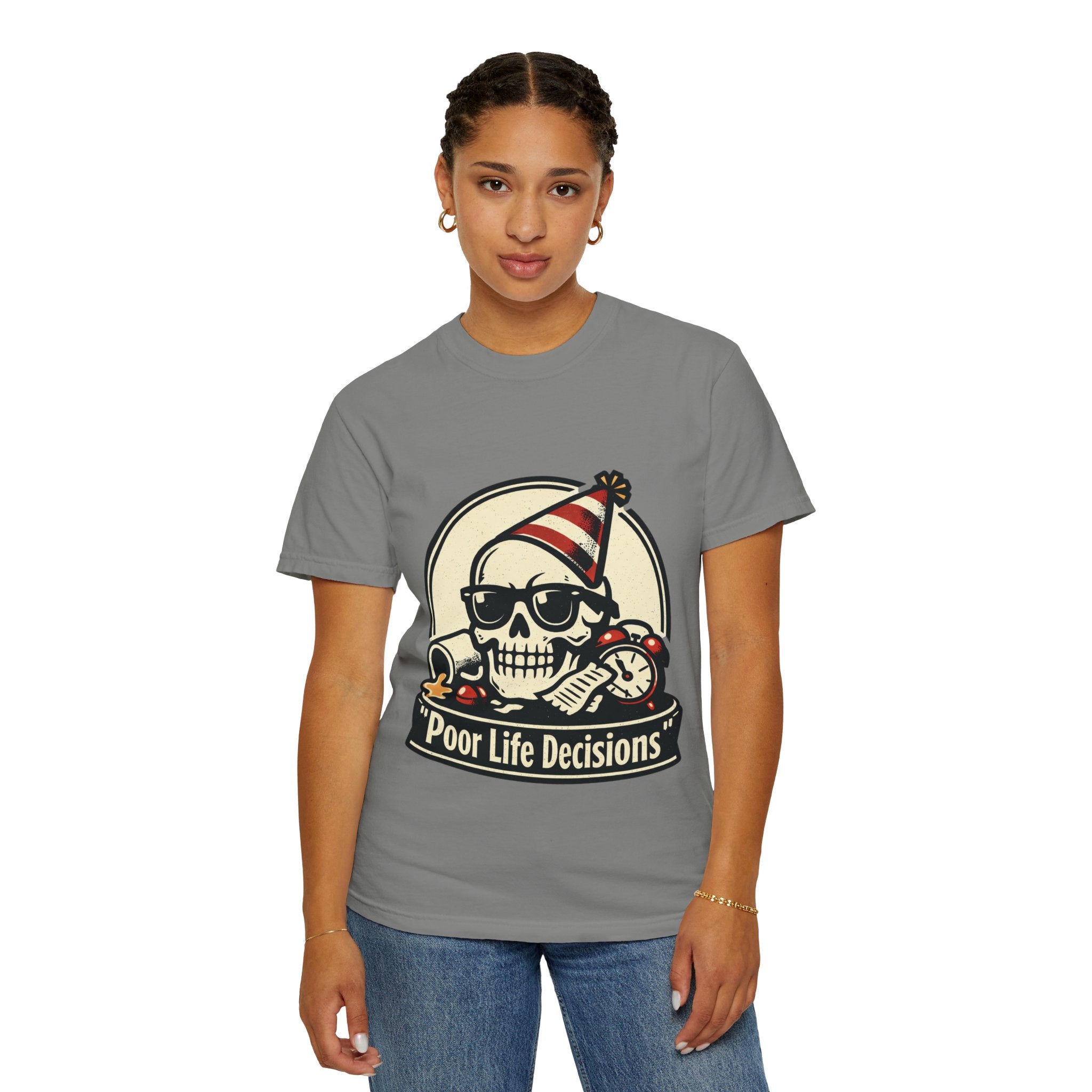 Poor Life Decisions Skull T-Shirt