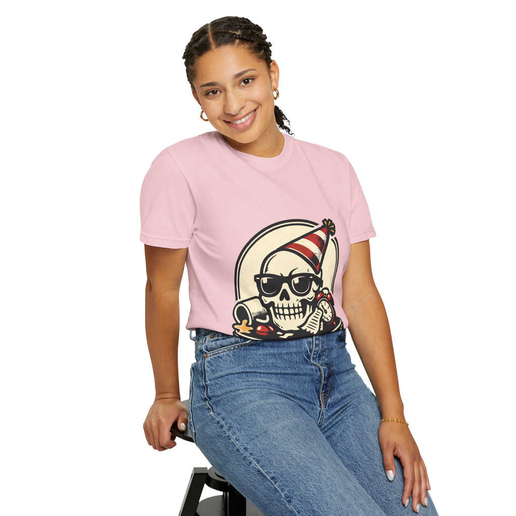 Poor Life Decisions Skull T-Shirt — Funny Party Skull Graphic Tee
