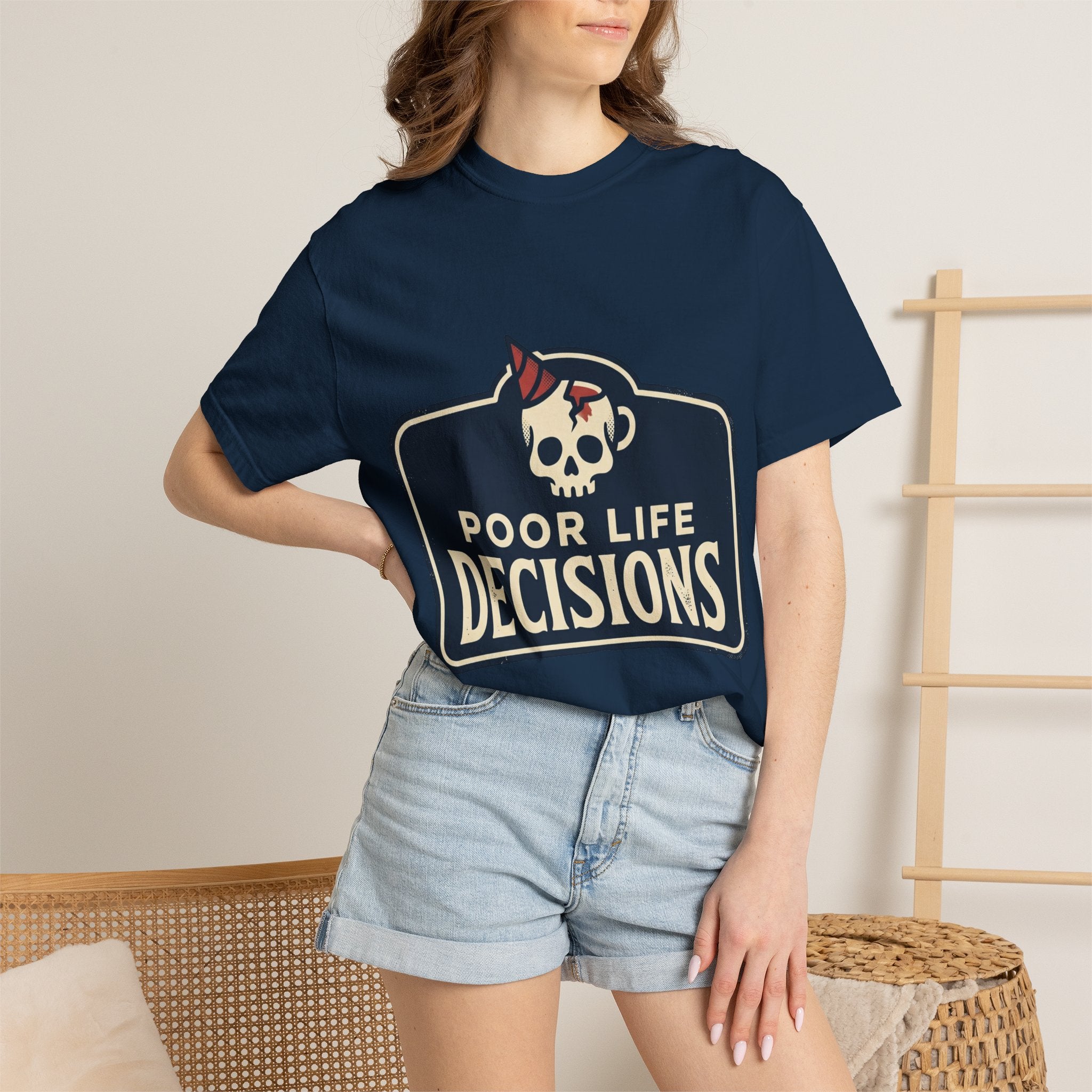 Poor Life Decisions Skull T-Shirt