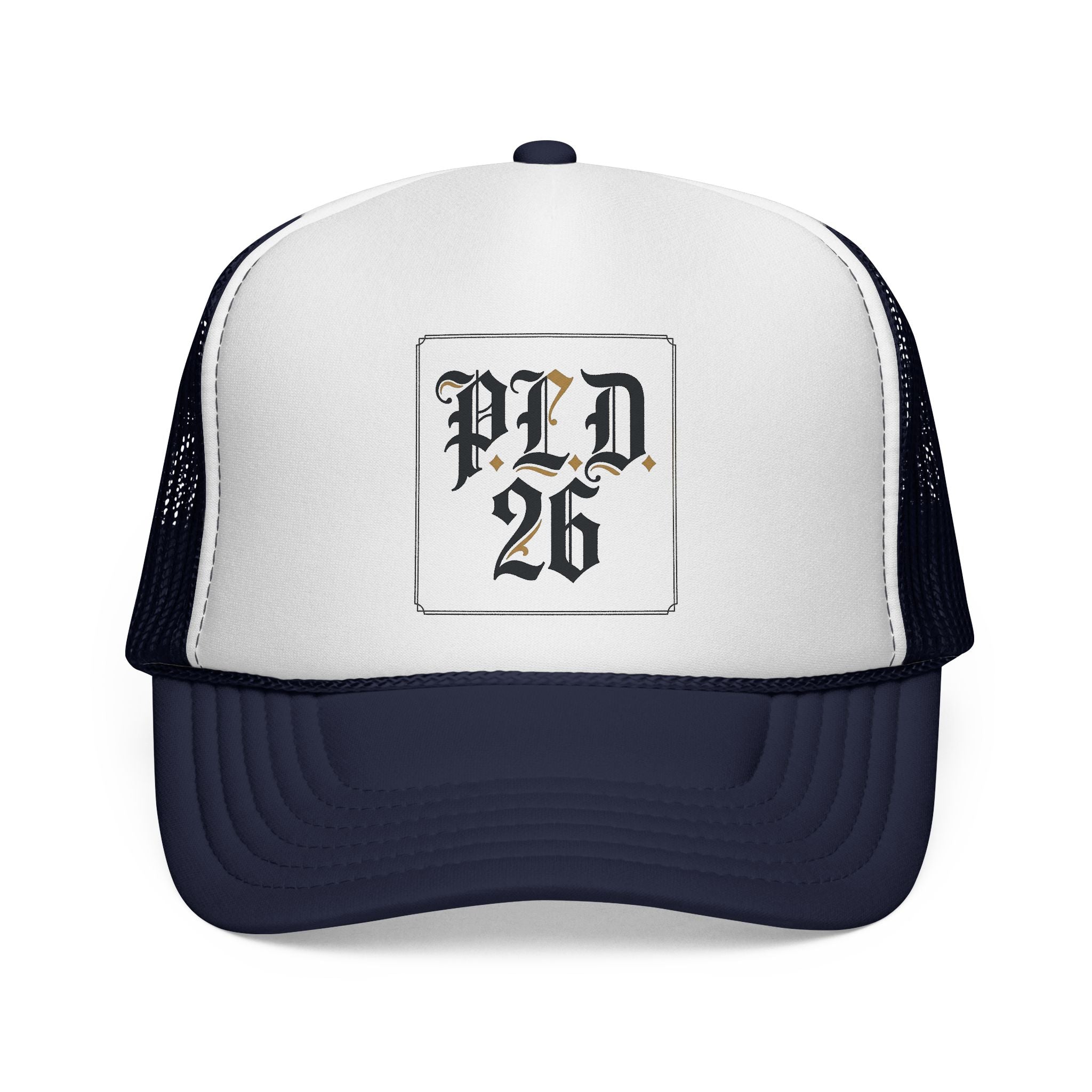 Trucker Cap — PLD 26 Gothic Logo Mesh Hat