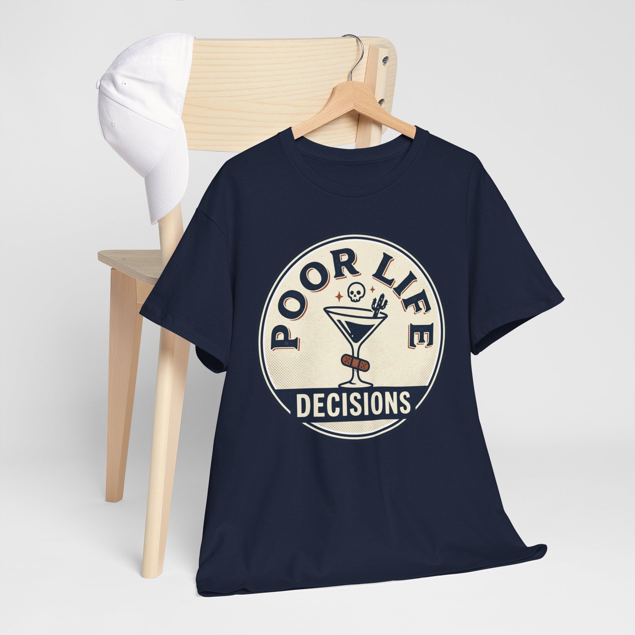 Poor Life Decisions T-Shirt — Funny Cocktail Graphic Tee for Party Lovers