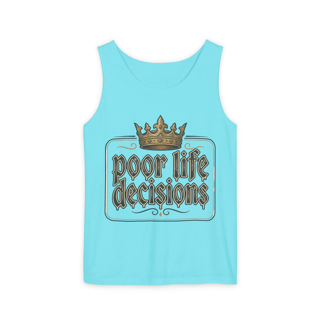 Tank Top — 'Poor Life Decisions' Vintage Crown Graphic