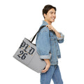 Weekender Tote Bag – Gothic Monogram 'PLD 26'/’97 CTE' Vintage Lettering Travel Tote