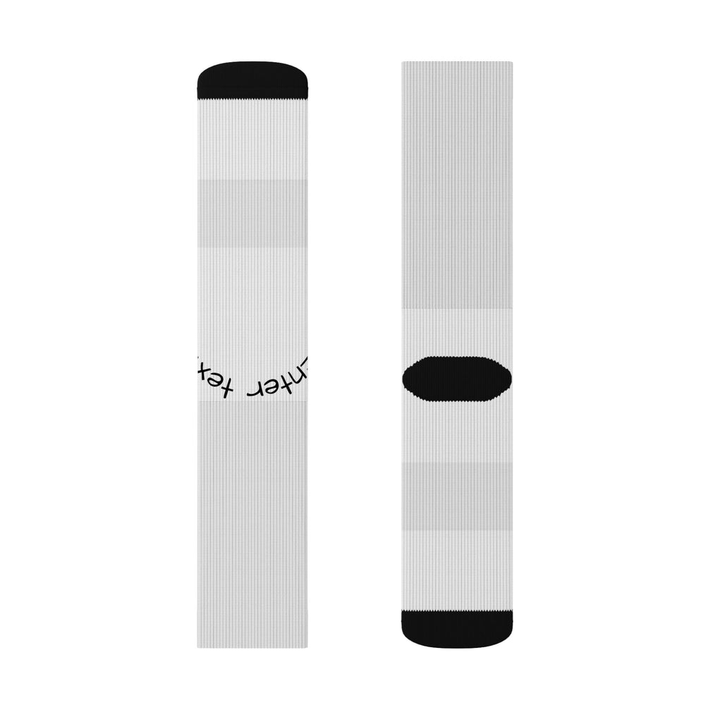 Custom Sublimation Socks — All-Over Print Personalized Athletic Crew Socks