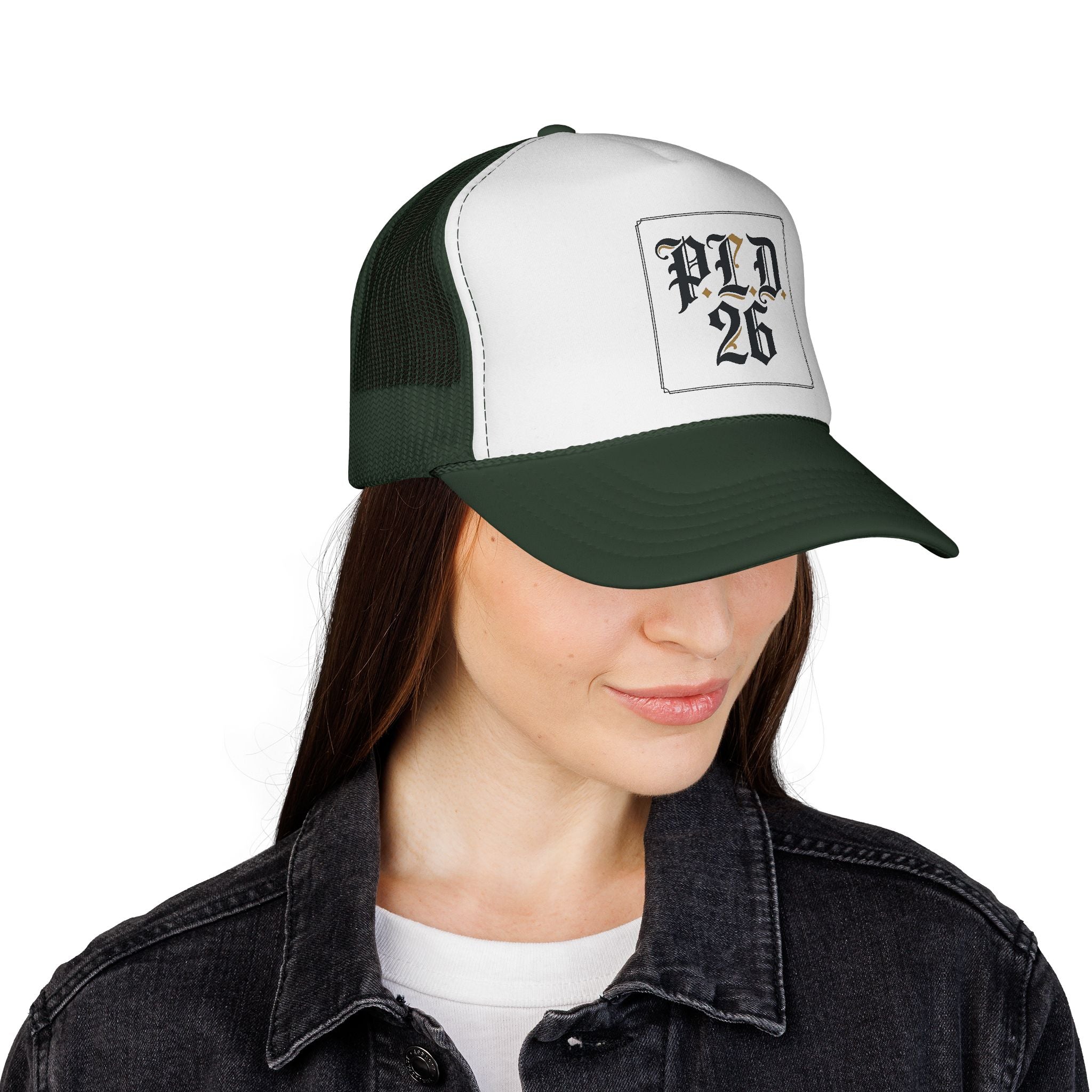 Trucker Cap — PLD 26 Gothic Logo Mesh Hat