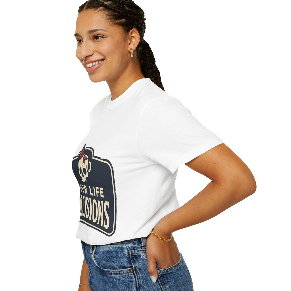 Poor Life Decisions Skull T-Shirt