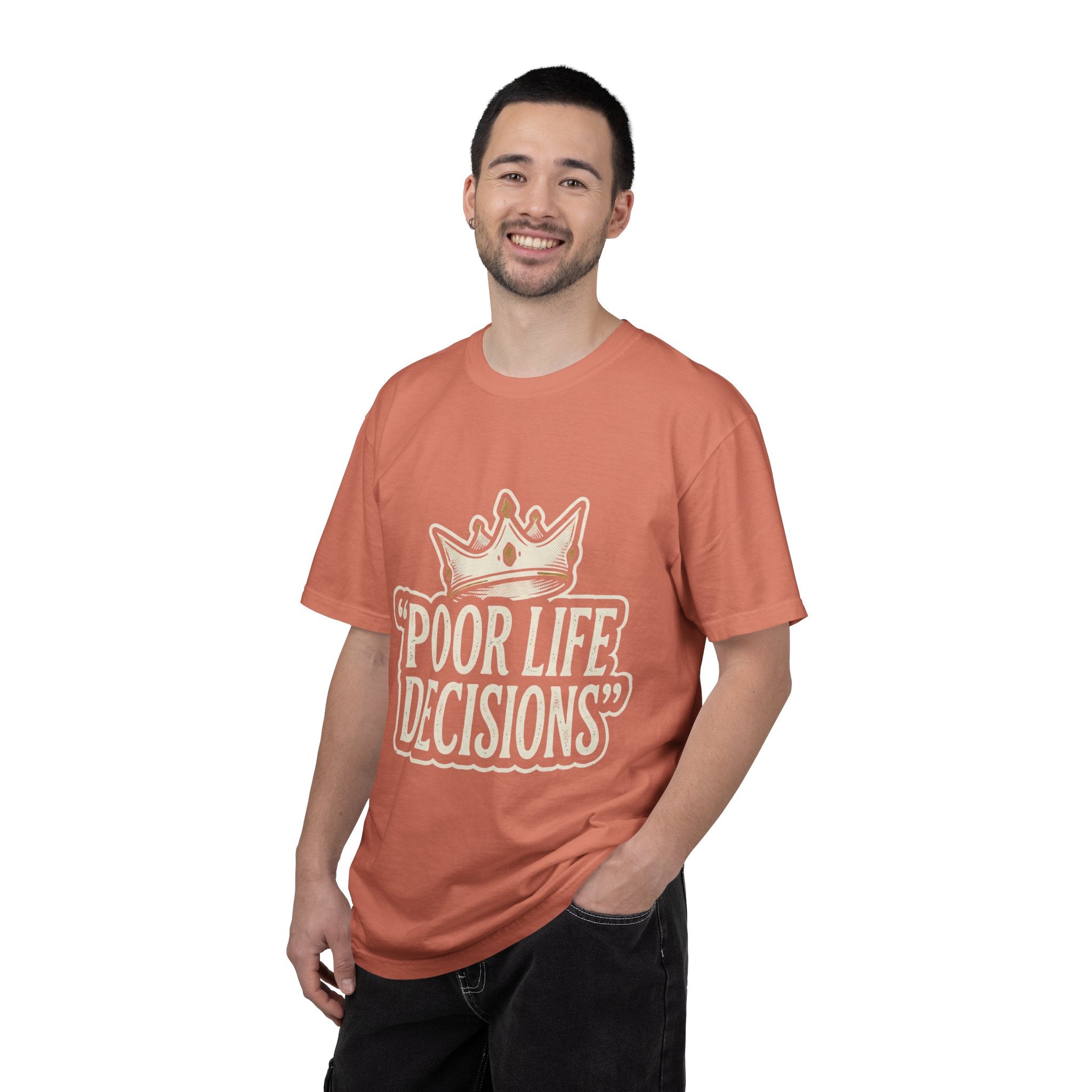 Poor Life Decisions T-Shirt — Funny Vintage Crown Graphic Tee