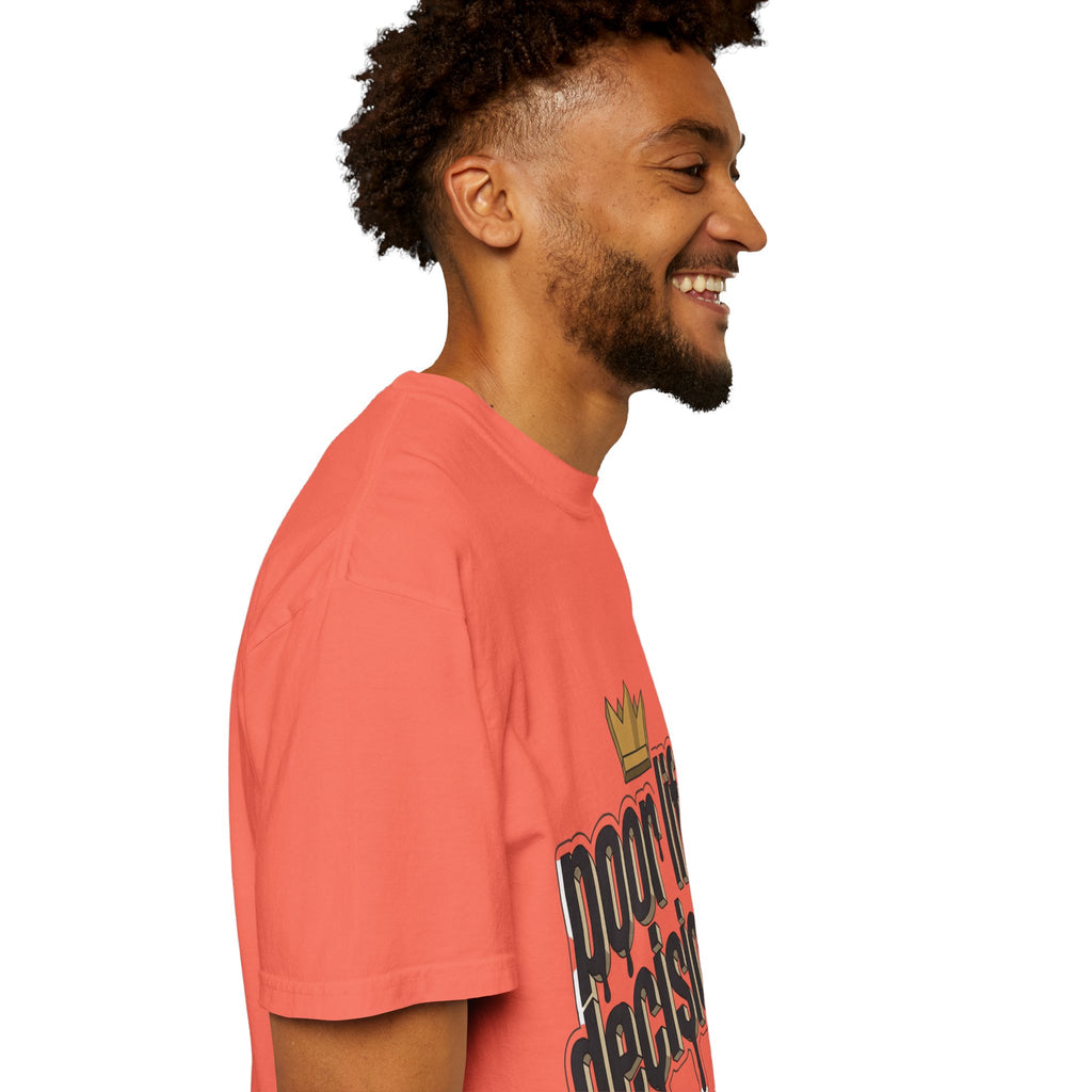 Poor Life Decisions Graphic T-Shirt — Drip Crown Streetwear Tee