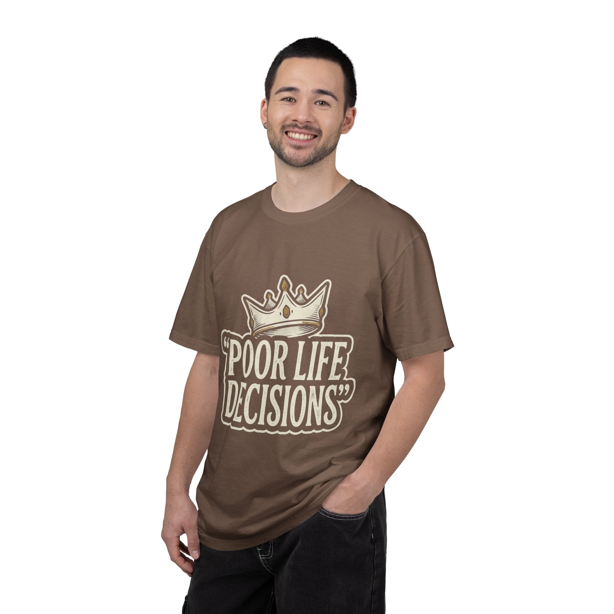 Poor Life Decisions T-Shirt — Funny Vintage Crown Graphic Tee
