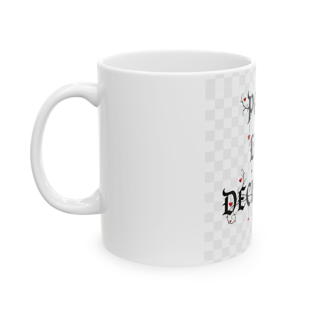 Ceramic Mug — “Poor Life Decisions” Gothic Heart Coffee Mug (11oz & 15oz)