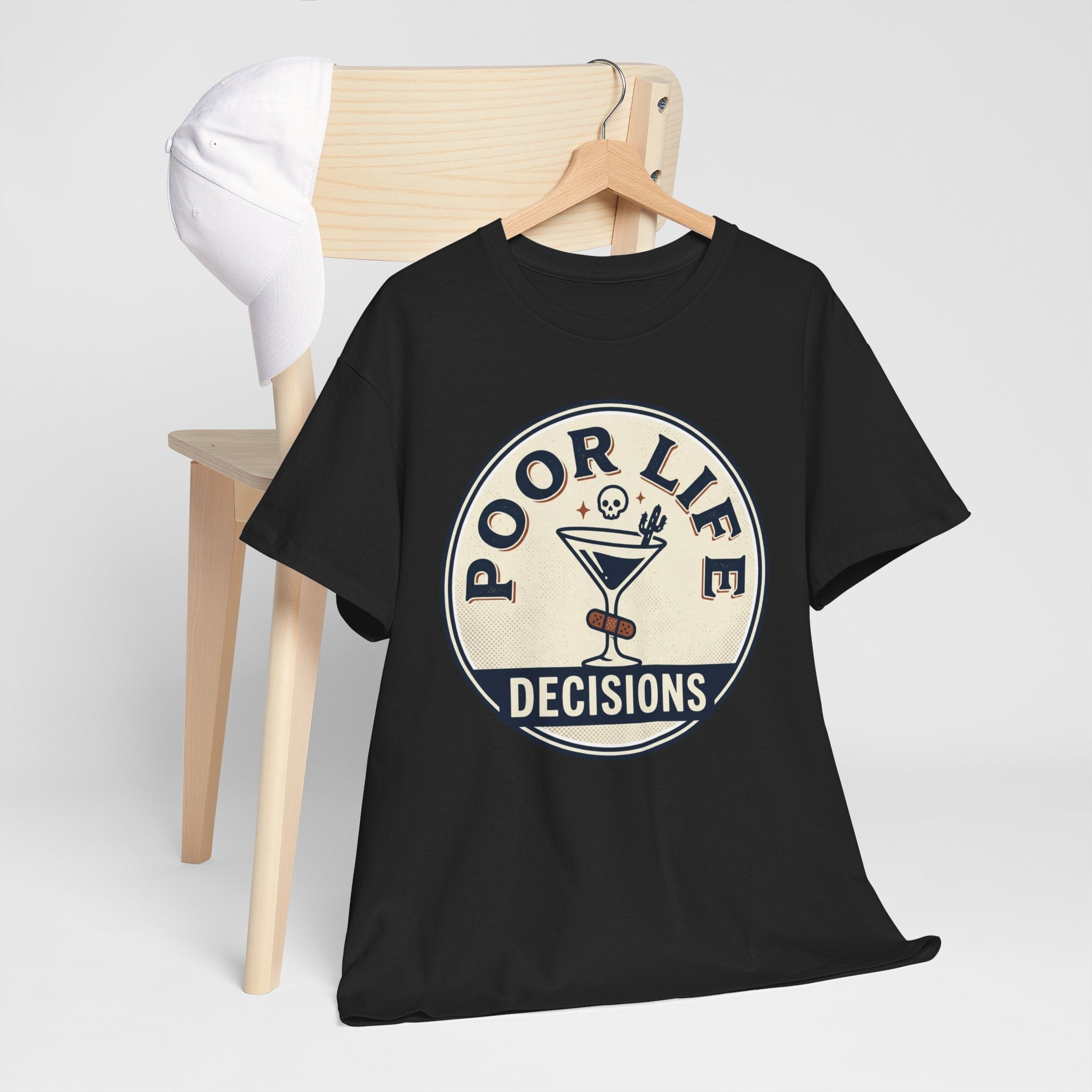 Poor Life Decisions T-Shirt — Funny Cocktail Graphic Tee for Party Lovers