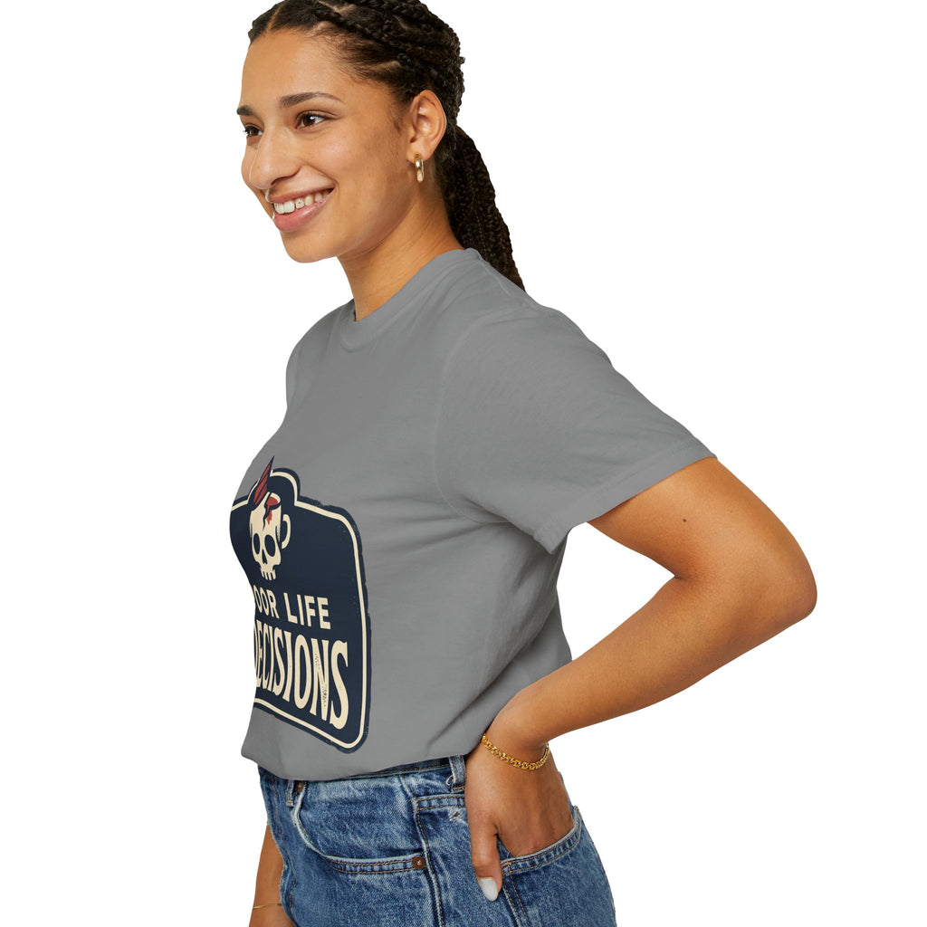 Poor Life Decisions Skull T-Shirt