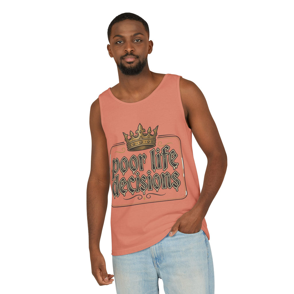 Tank Top — 'Poor Life Decisions' Vintage Crown Graphic