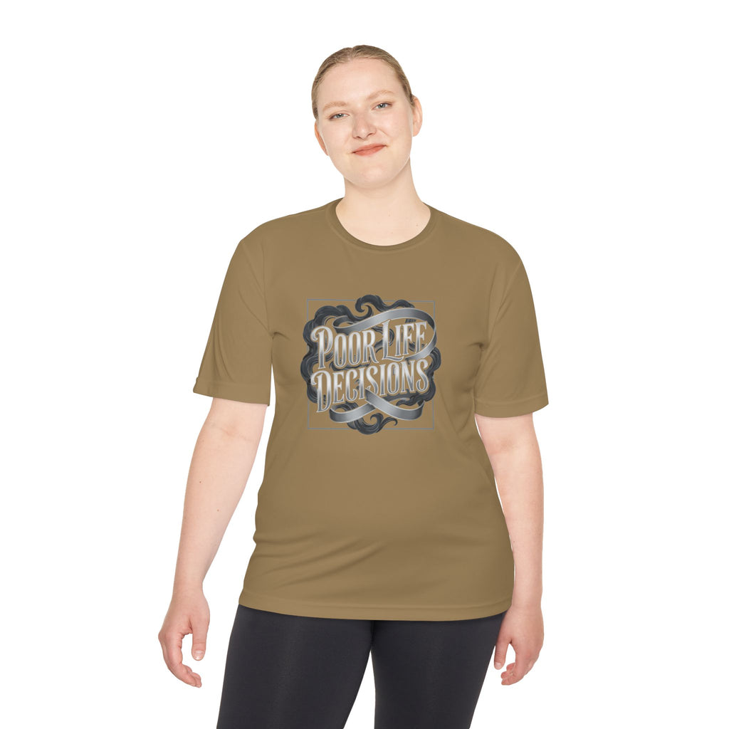 Pouring Decisions Graphic Tee — Retro Script Smoke Design