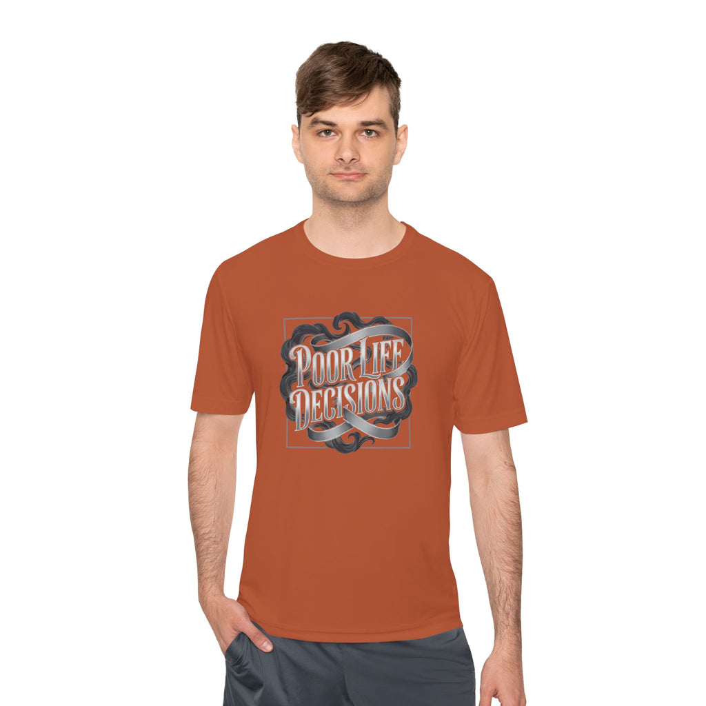 Pouring Decisions Graphic Tee — Retro Script Smoke Design