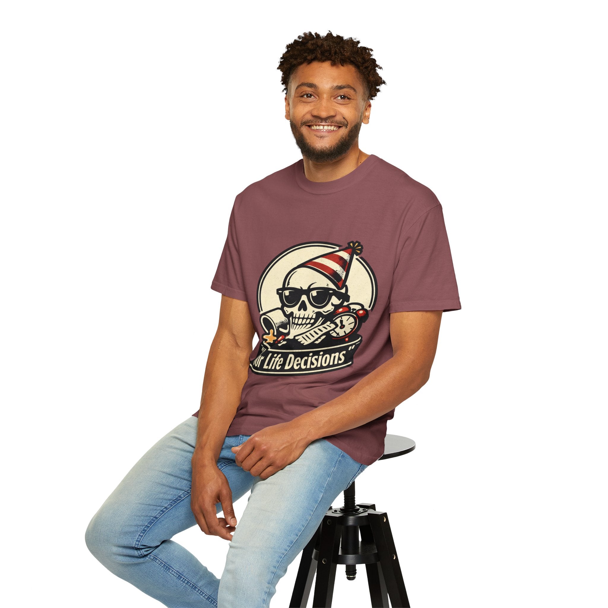 Poor Life Decisions Skull T-Shirt