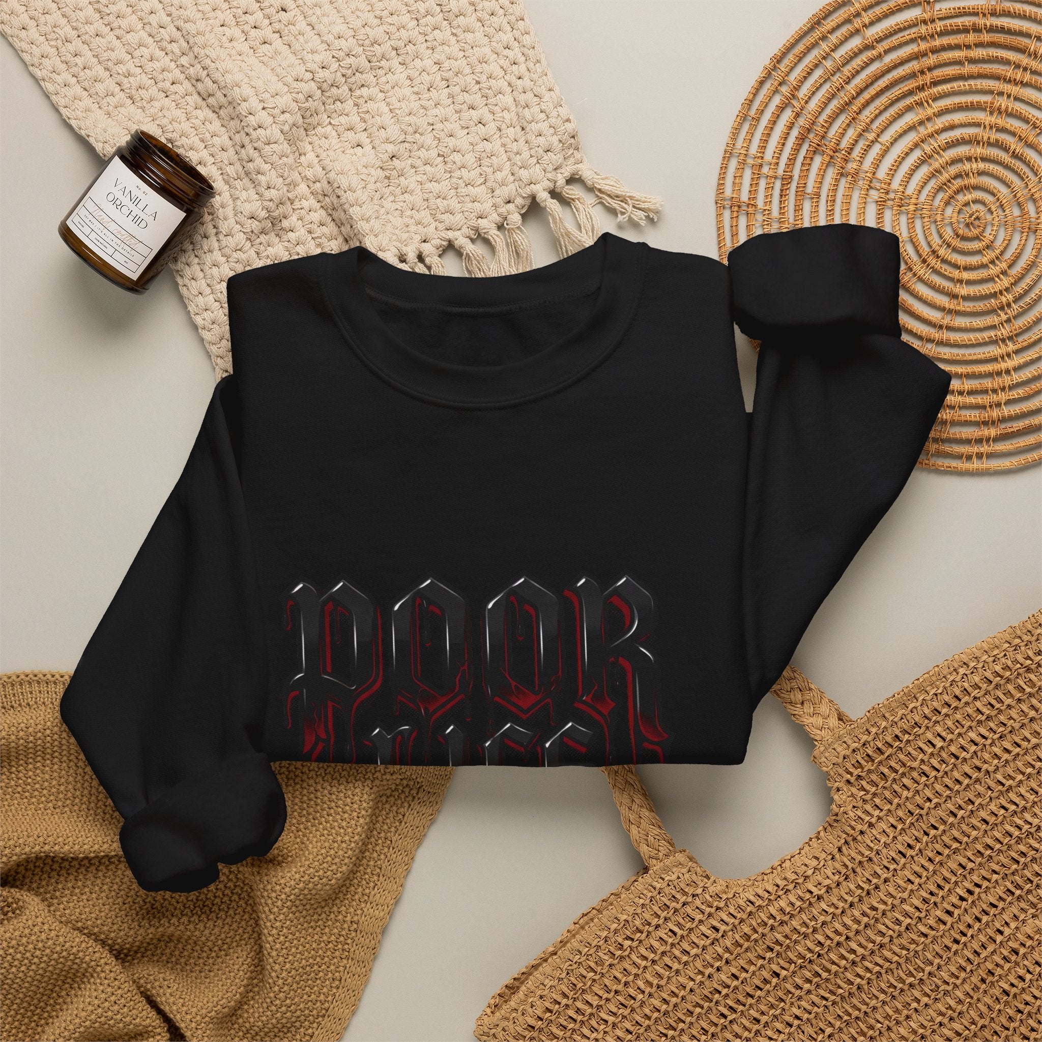 Poor Life Decisions Sweatshirt – Gothic Drip Graphic Crewneck