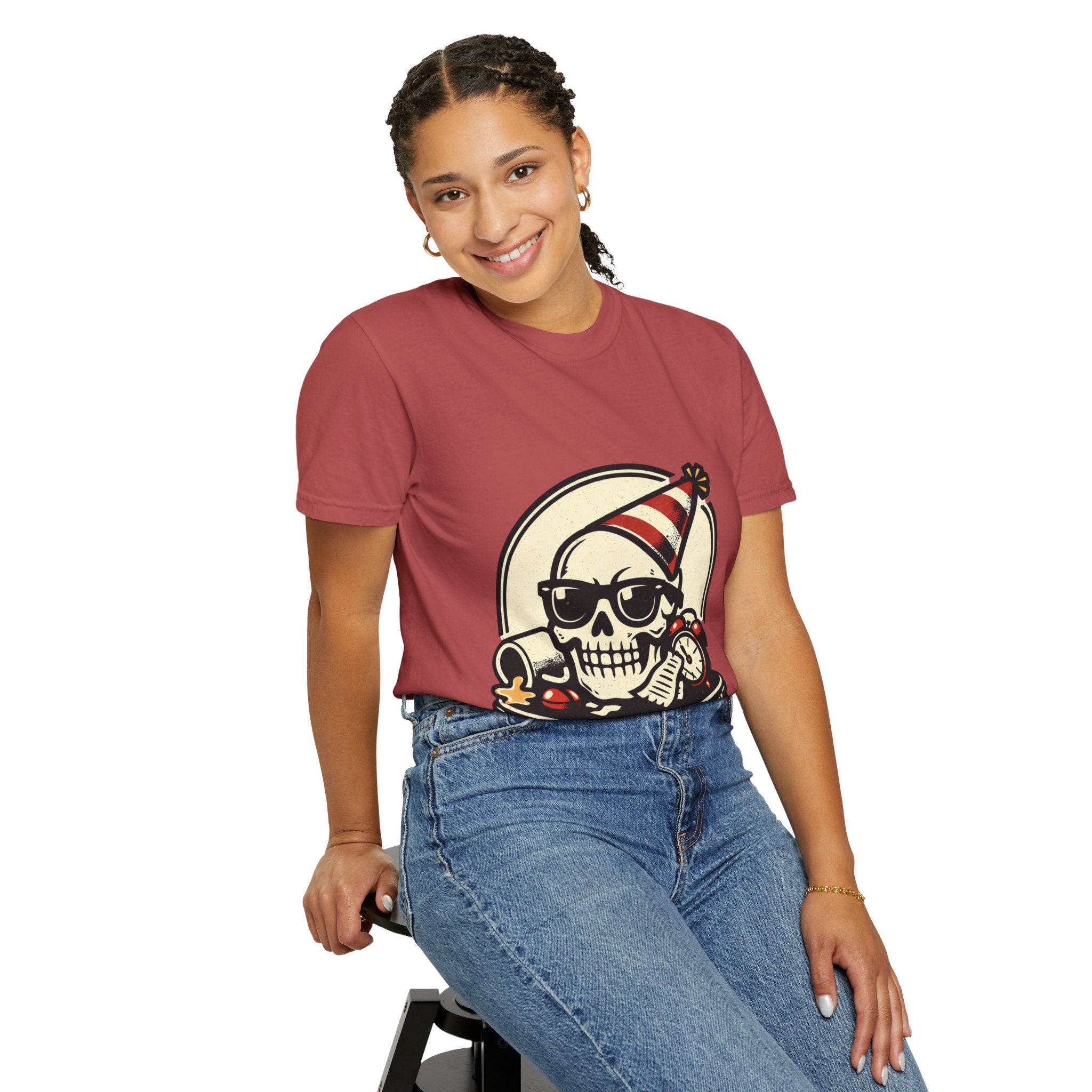 Poor Life Decisions Skull T-Shirt — Funny Party Skull Graphic Tee