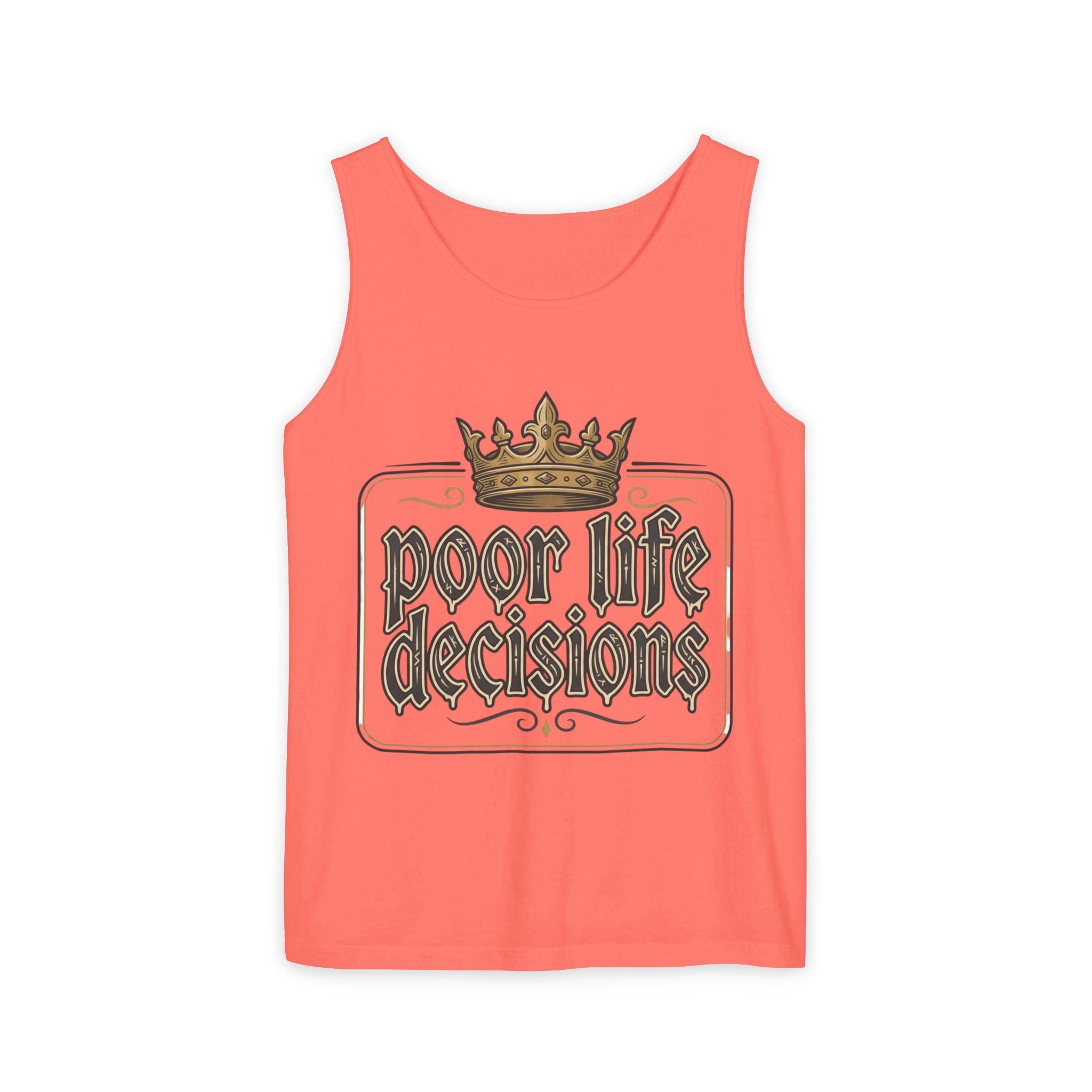 Tank Top — 'Poor Life Decisions' Vintage Crown Graphic