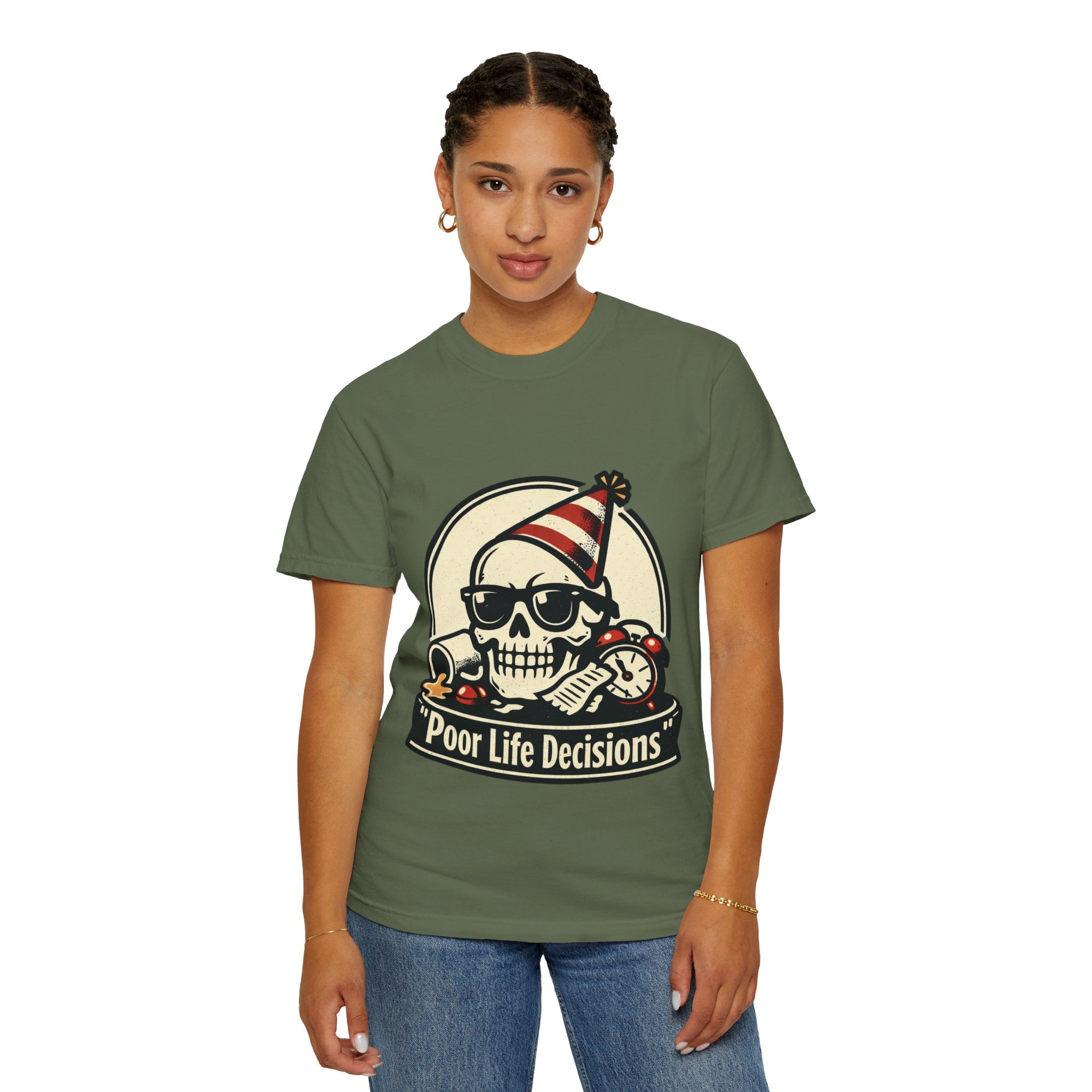Poor Life Decisions Skull T-Shirt