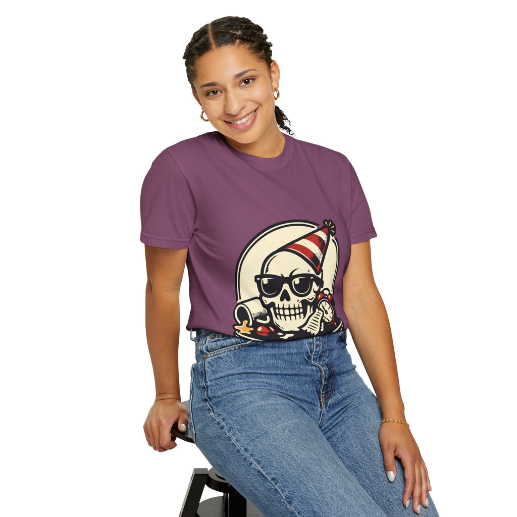 Poor Life Decisions Skull T-Shirt — Funny Party Skull Graphic Tee
