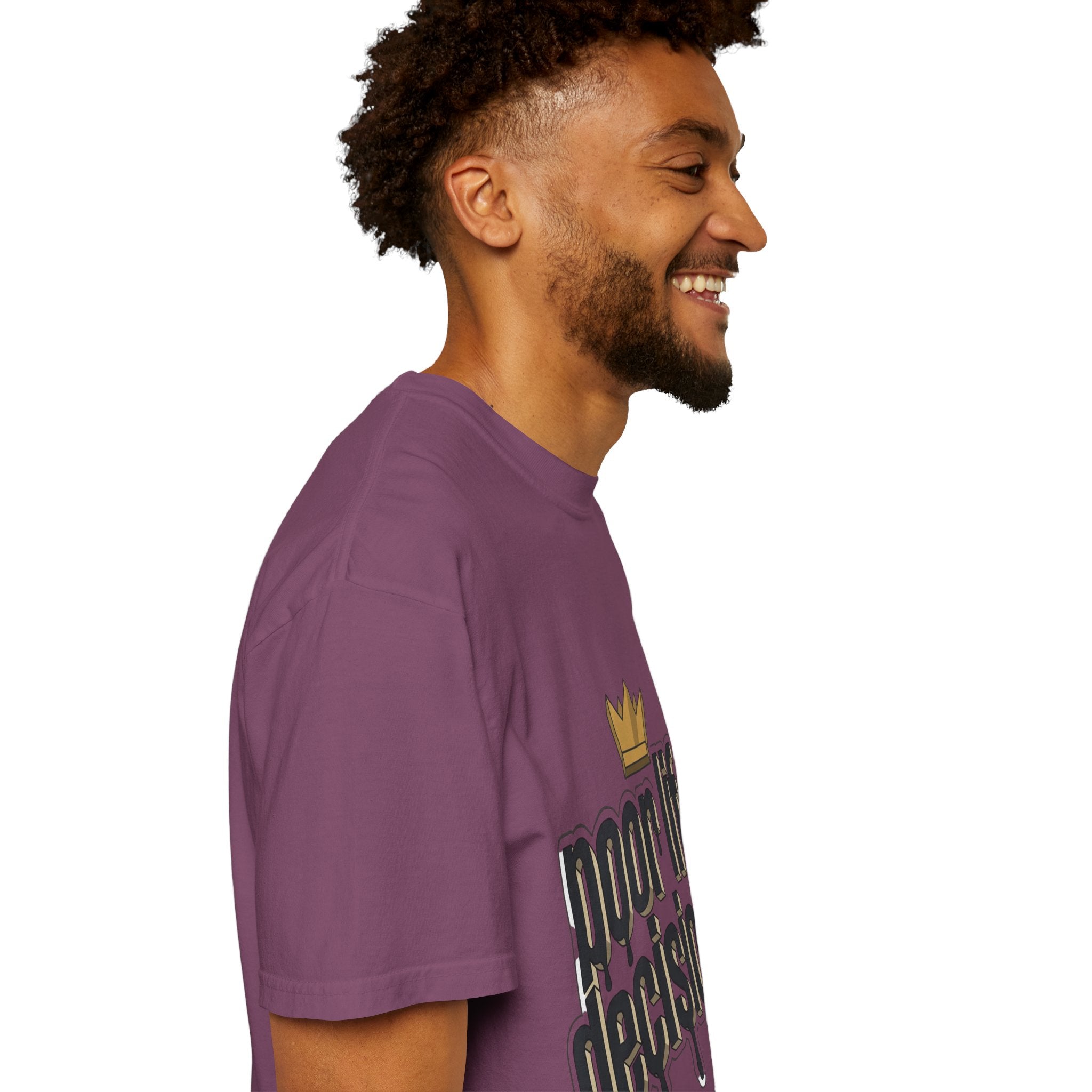 T-Shirt — "Poor Life Decisions" Crown Graphic Tee